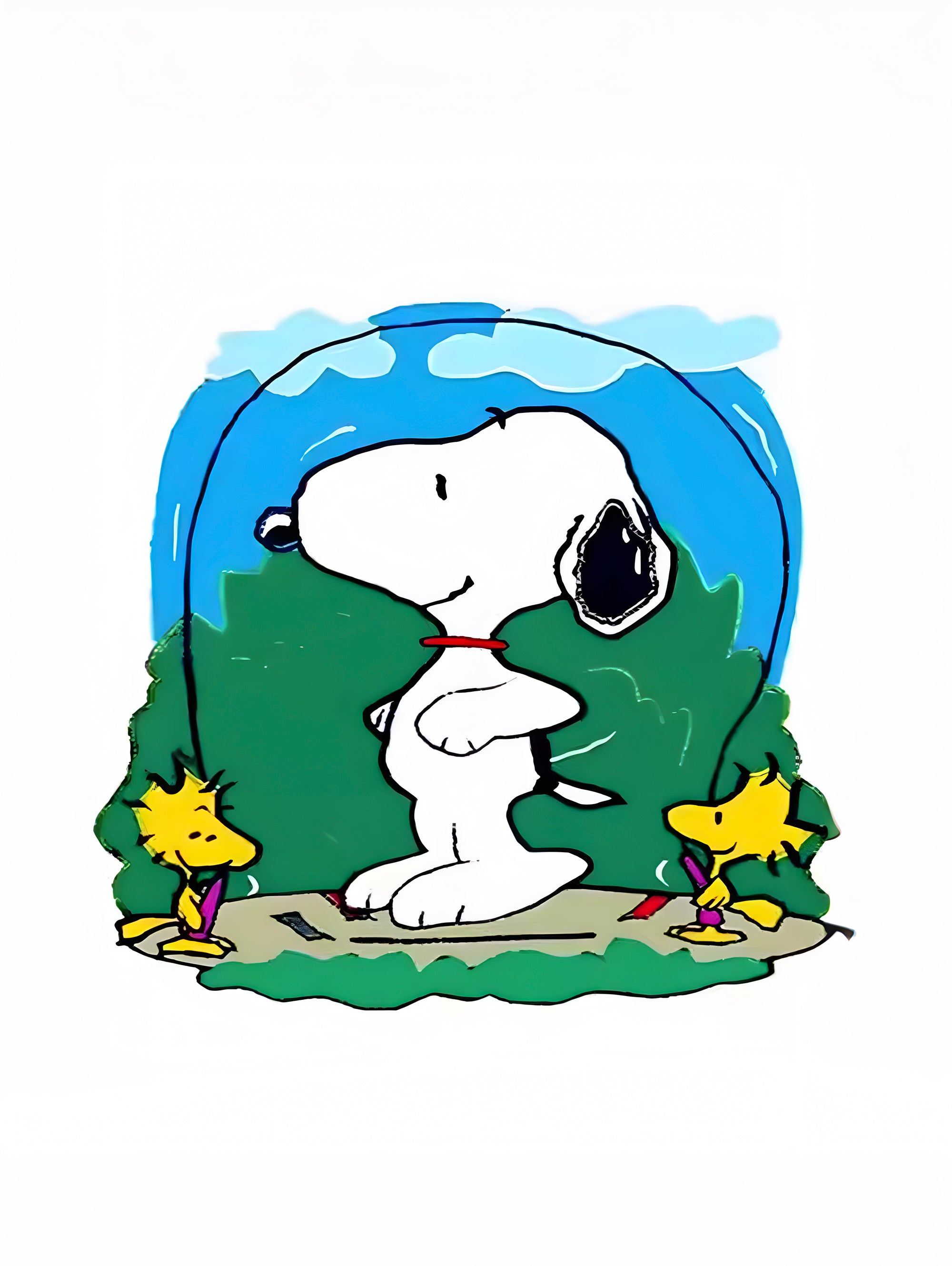 Tableau Snoopy Nature Walk - Déco Murale Nature - Fabulartz.fr