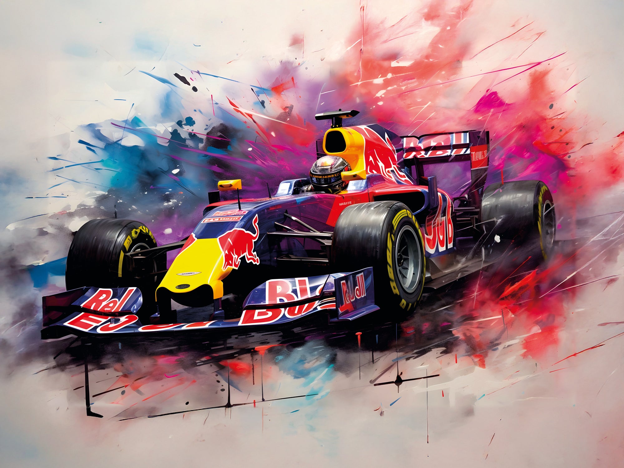 Tableau Formule 1 Red Bull - Décoration Murale Moderne - Fabulartz.fr