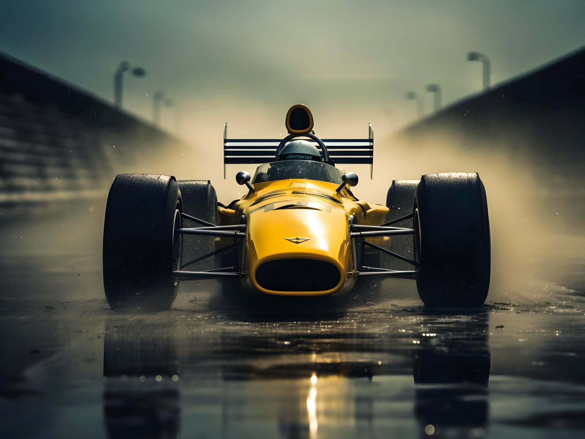 Tableau Formule 1 Monoplace Vintage - Déco Murale Moderne - Fabulartz.fr