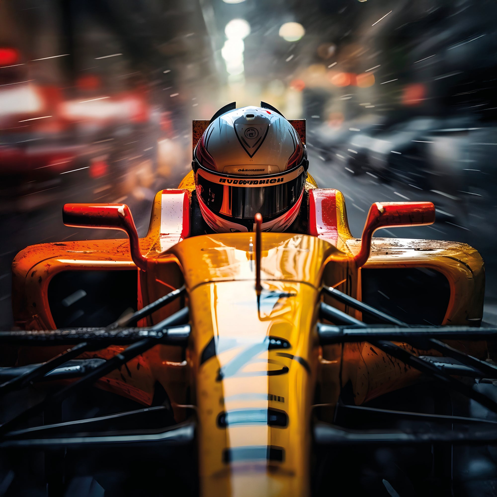 Tableau Formule 1 Vue Du Pilote - Cadre Mural Design - Fabulartz.fr