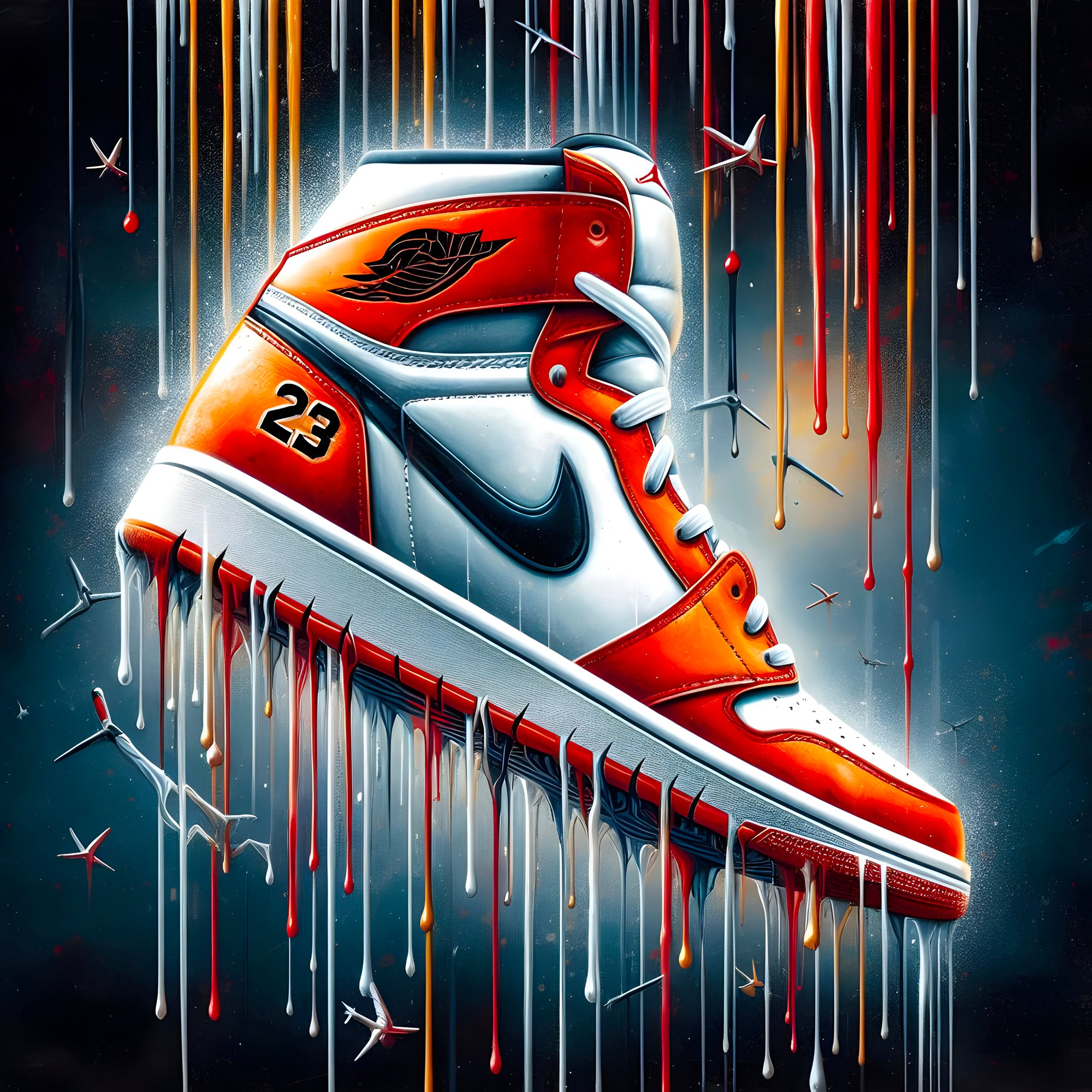 Tableau Sneakers Air Jordan - Décoration Murale Moderne - Fabulartz.fr