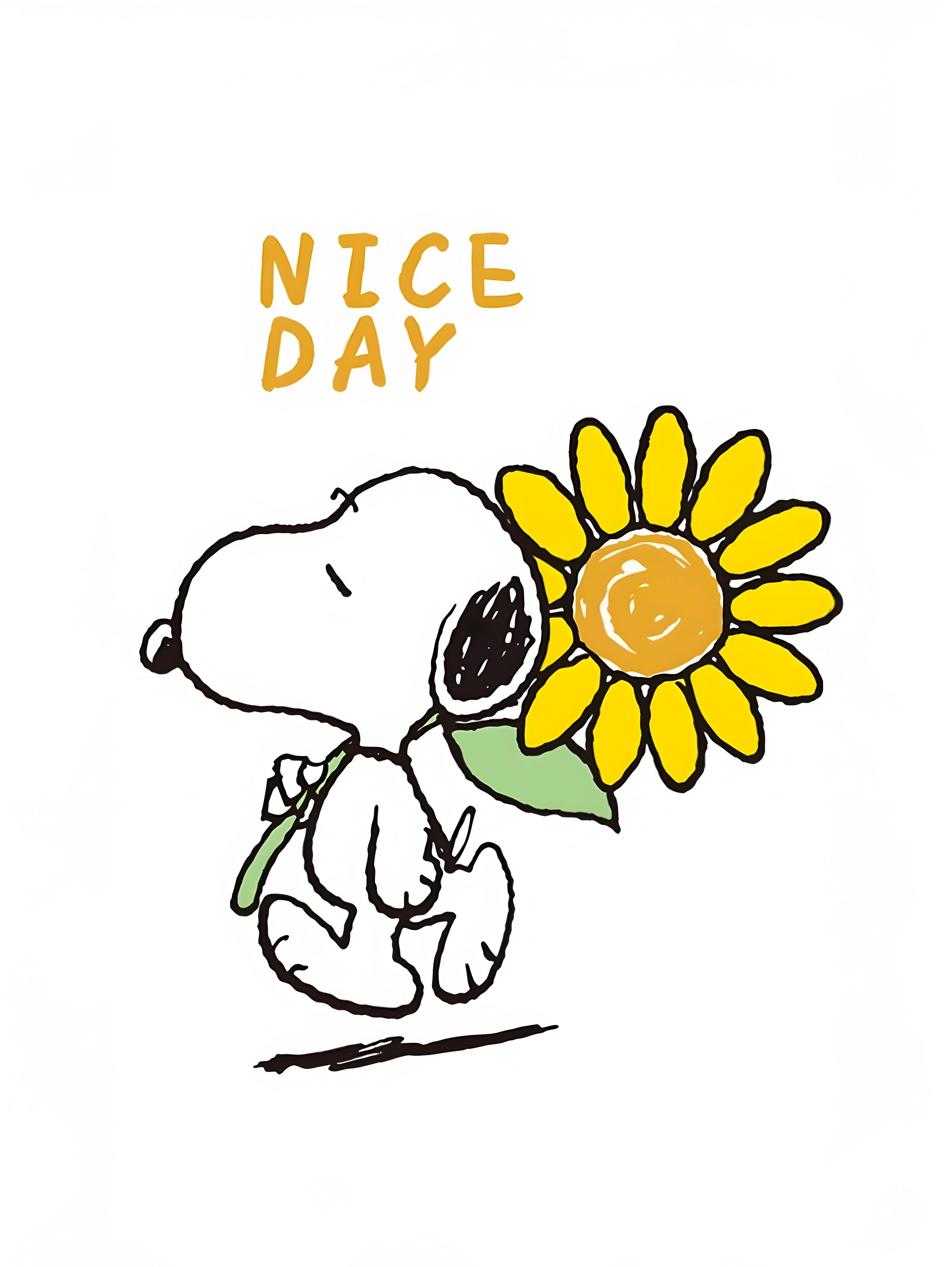 Tableau Snoopy Nice Day - Déco Murale Nature - Fabulartz.fr