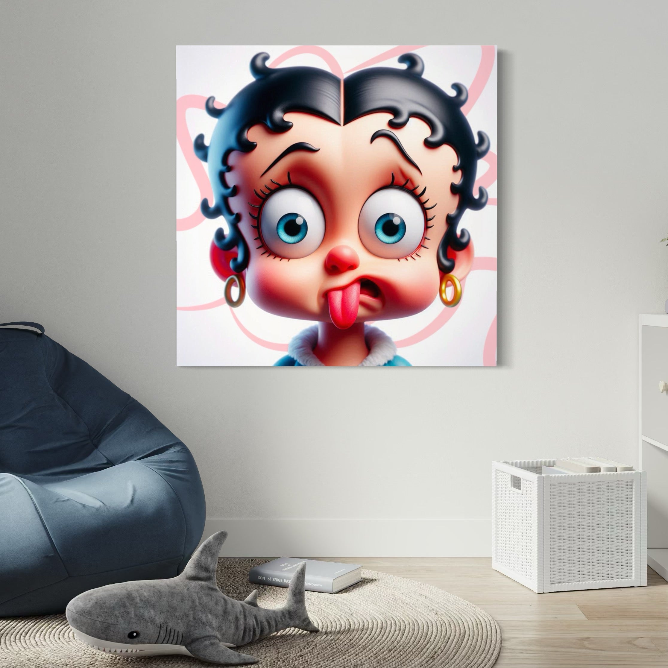 Tableau Portrait Betty Boop Surprise - Cadre Murale Design - Fabulartz.fr