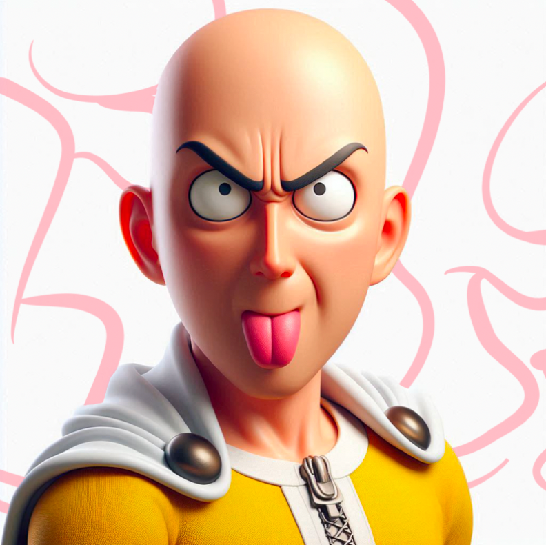 Tableau Portrait Saitama Amusé - Déco Murale Moderne - Fabulartz.fr