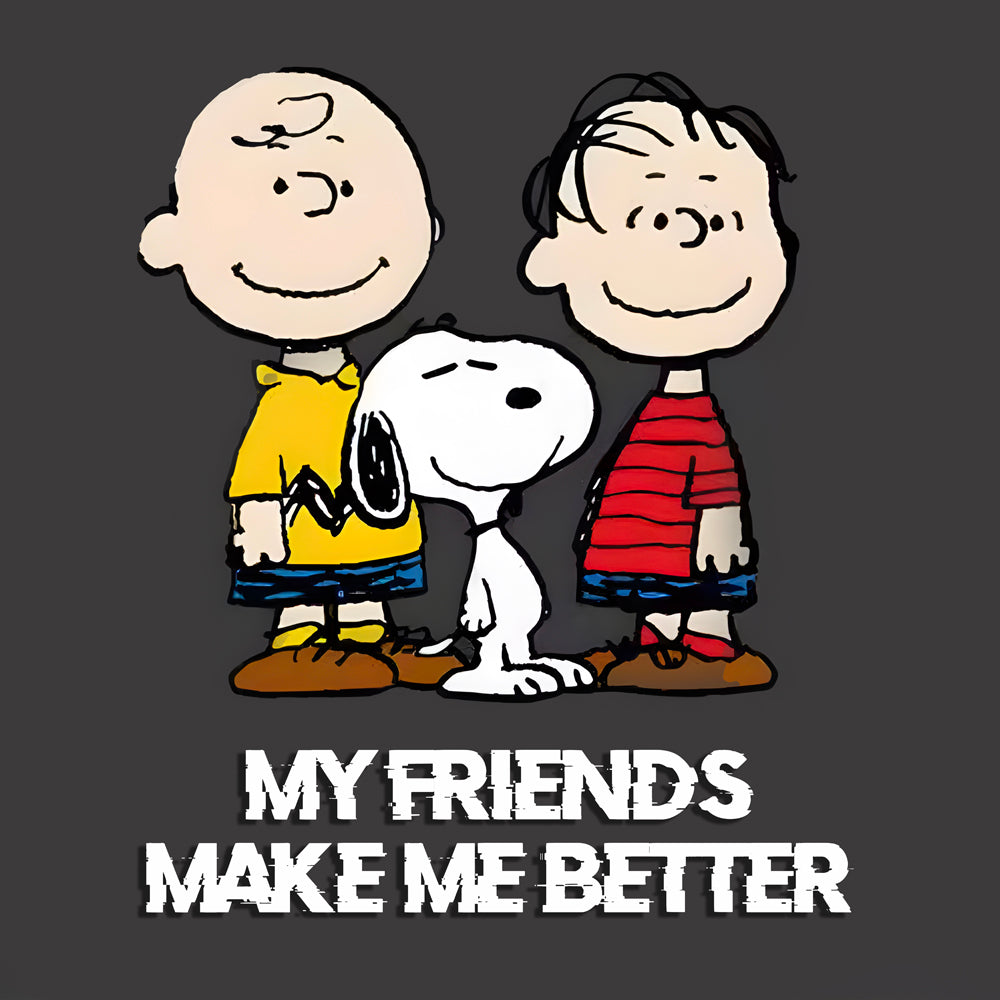 Tableau Snoopy My Friends Make Me Better - Cadre déco amitié - Fabulartz.fr