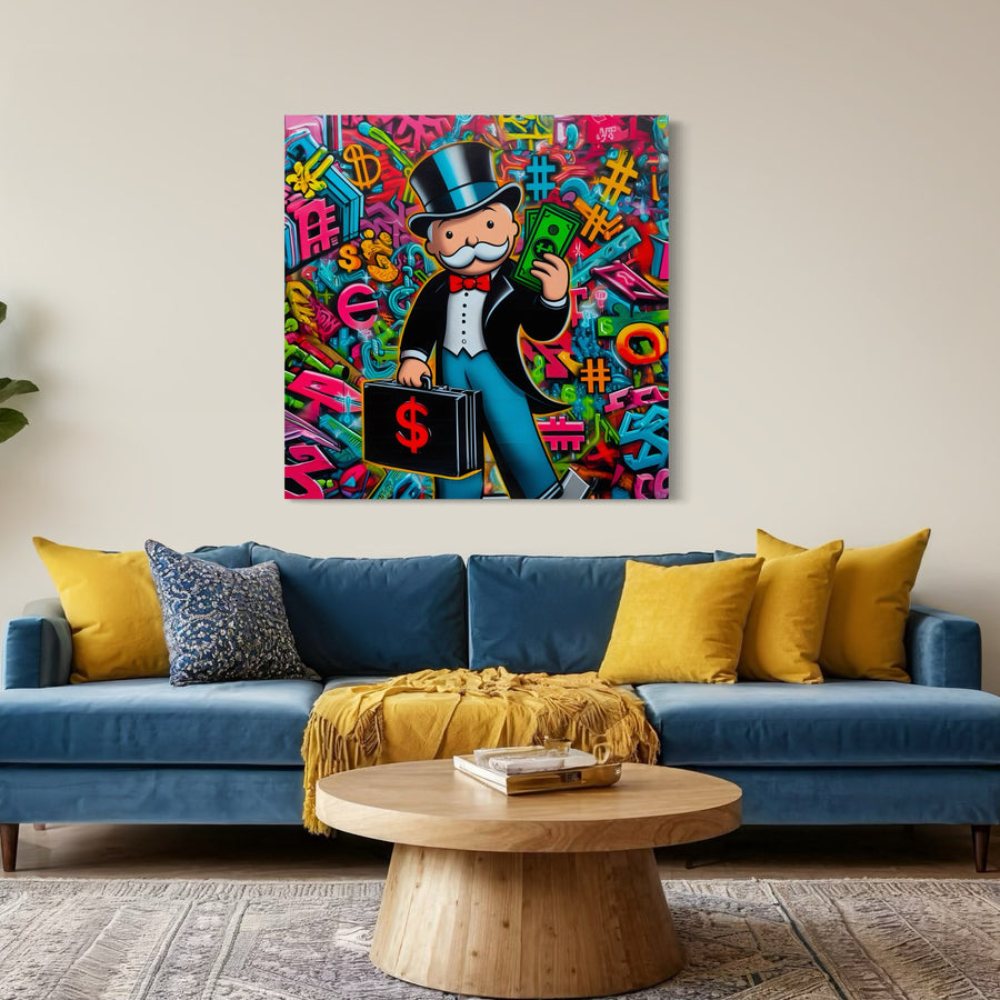 Monopoly Businessman picture - Cadre Mural Déco Design