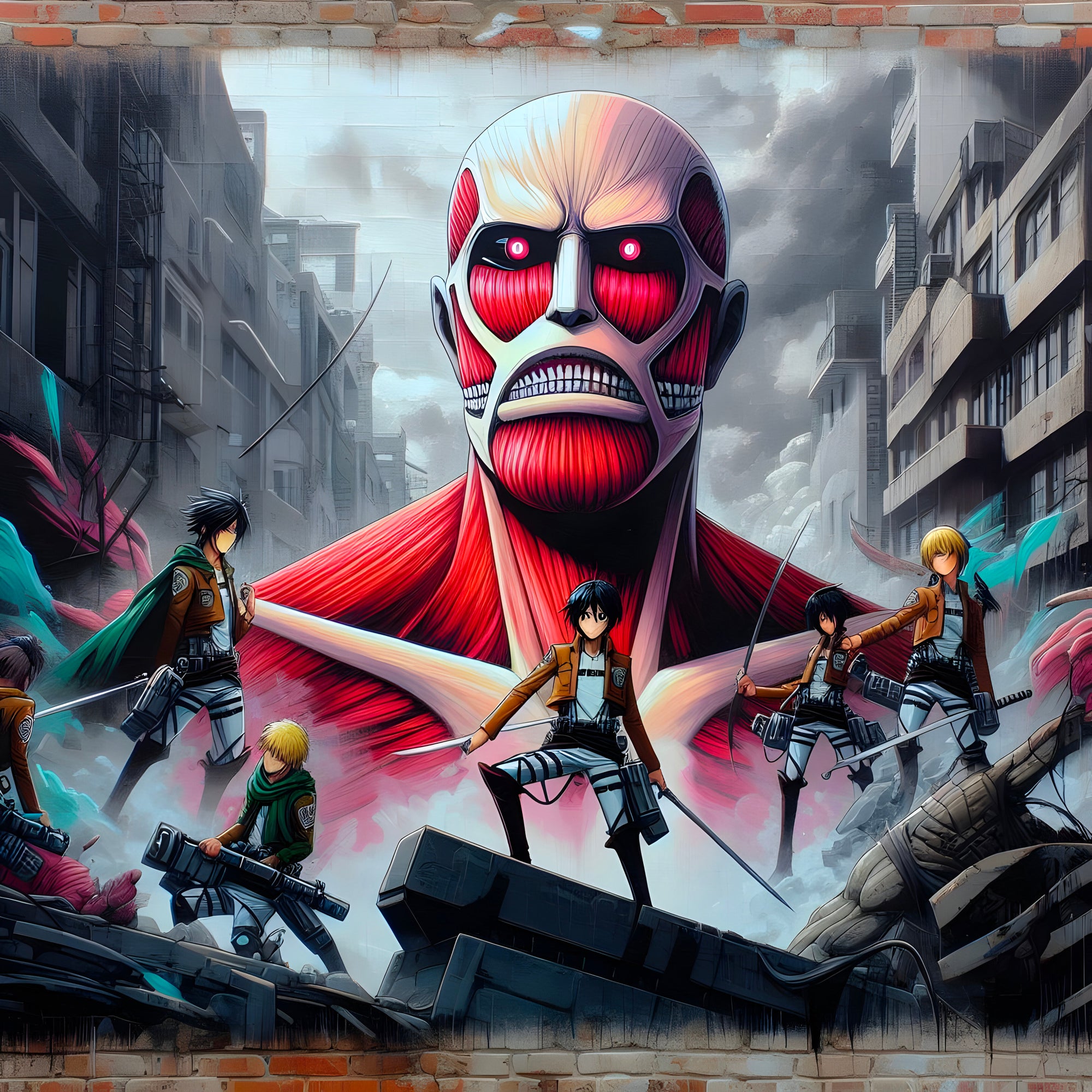 Tableau Attaque Des Titans Les Protecteurs - Déco Murale Design - Fabulartz.fr