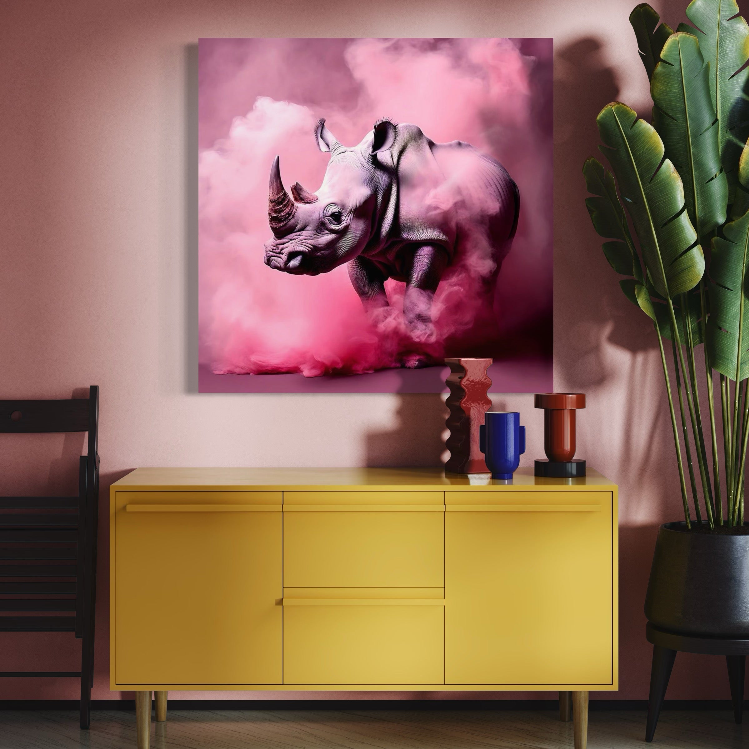 Tableau Photographie Rhinocéros - Décoration Murale Design - Fabulartz.fr