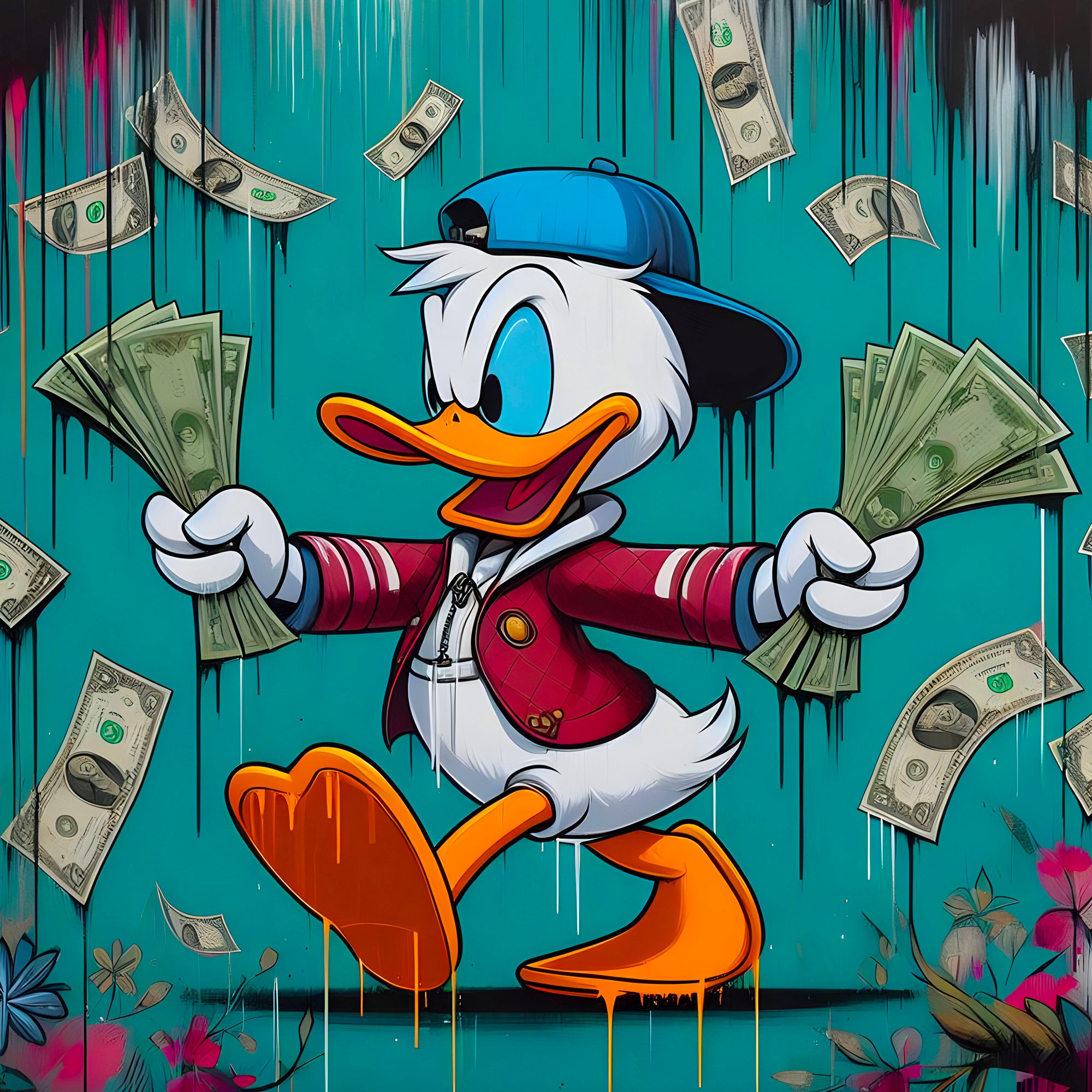 Tableau Donald Dollar – Décoration Murale Moderne - Fabulartz.fr