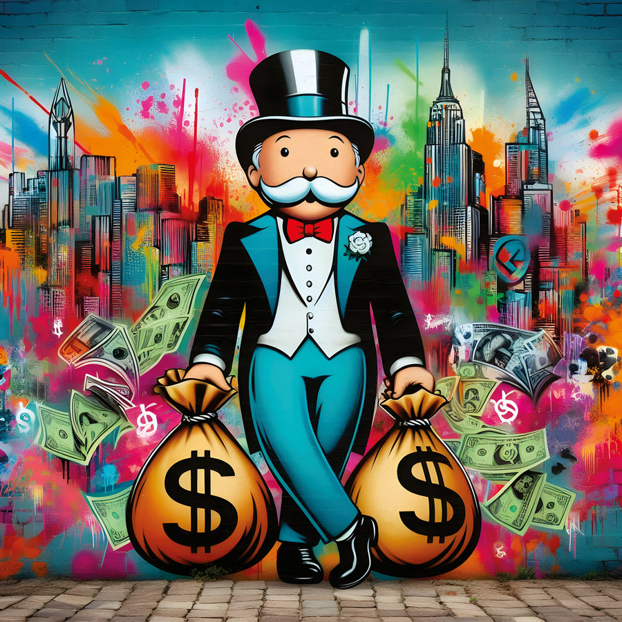 Tableau Monopoly Skyline – Décoration Murale Design