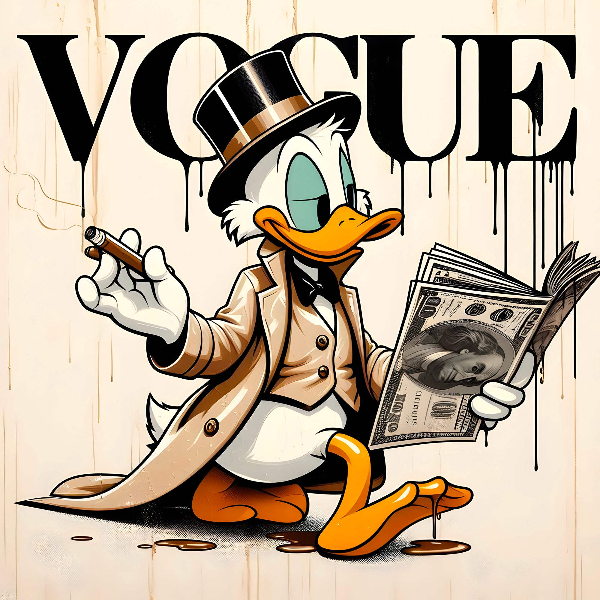 Tableau Picsou Vogue – Cadre Déco Moderne - Fabulartz.fr
