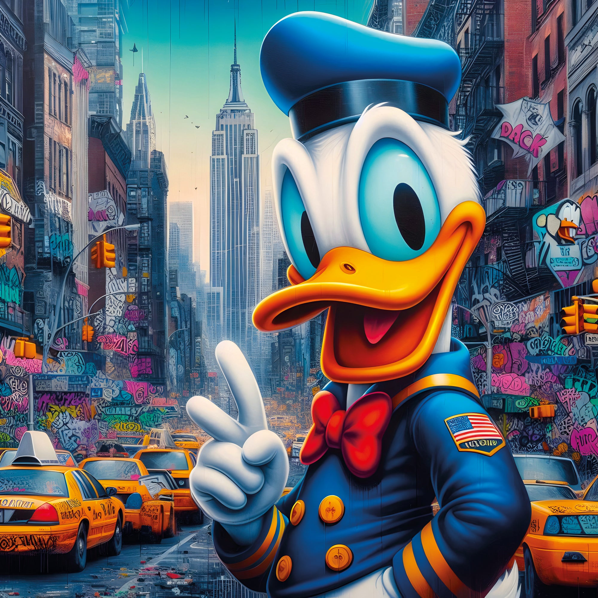 Tableau Donald New York – Décoration Murale Pop Art - Fabulartz.fr