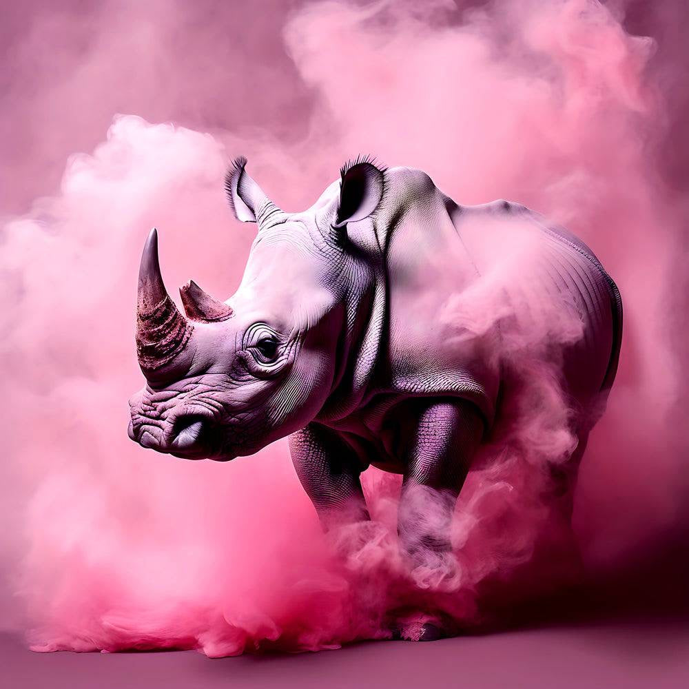 Tableau Photographie Rhinocéros - Décoration Murale Design - Fabulartz.fr