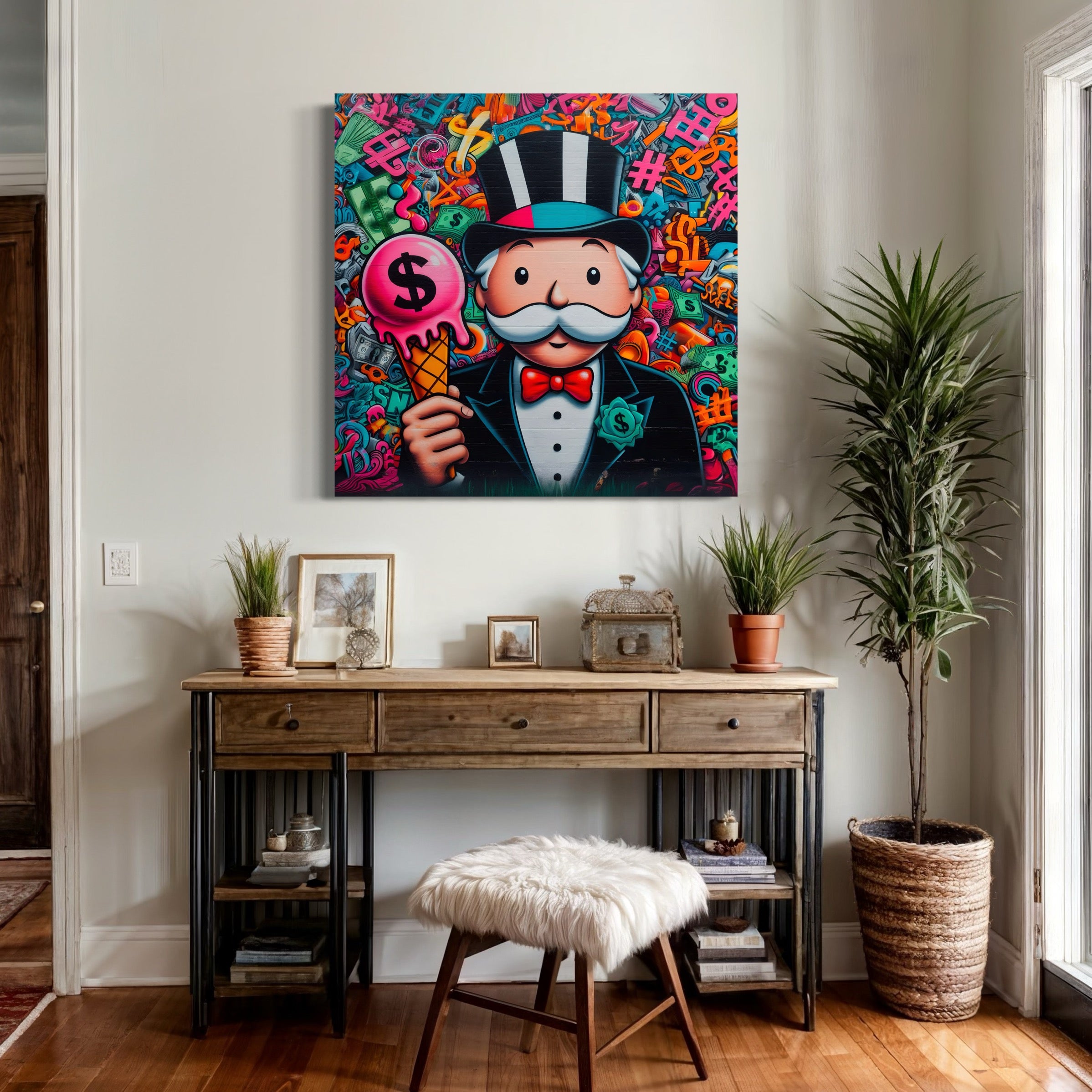 Tableau Monopoly Glace Dollar – Décoration Murale Design - Fabulartz.fr