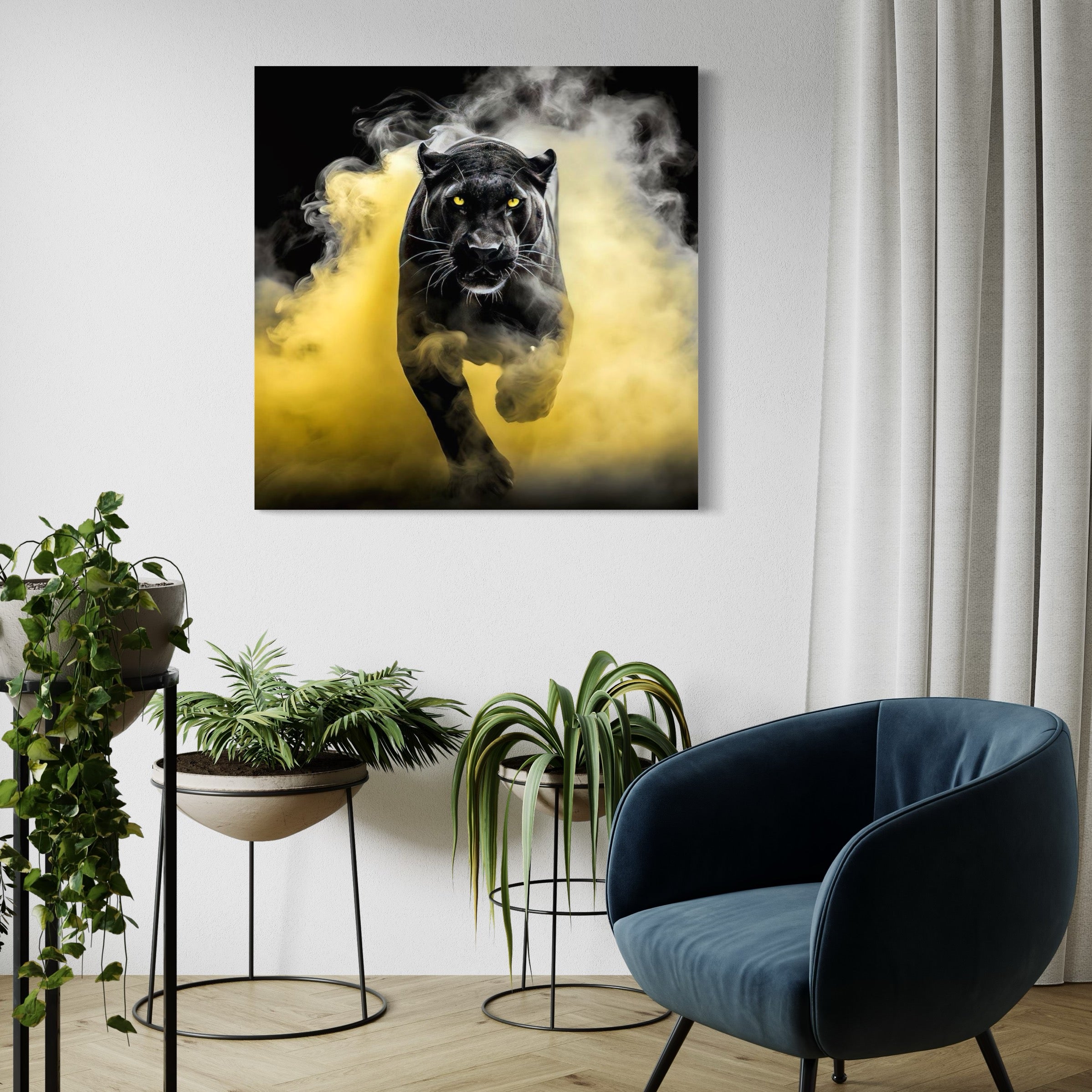 Tableau Photographie La Panthère Déchaînée - Cadre Mural - Fabulartz.fr
