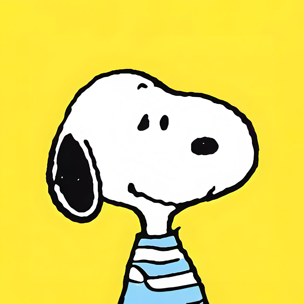 Tableau Snoopy Yellow Smile - Déco murale lumineuse - Fabulartz.fr