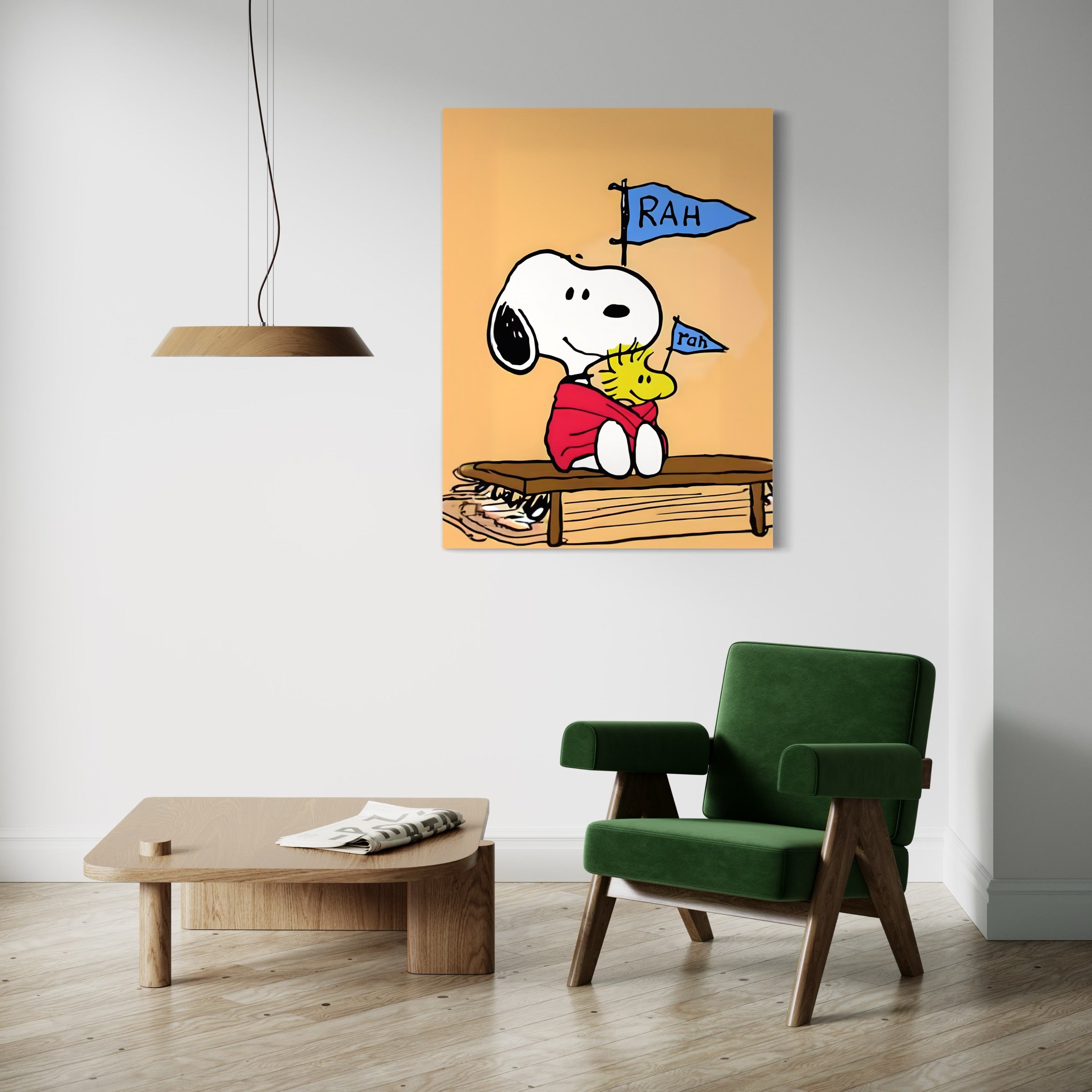 Tableau Snoopy Cheerleader - Déco Murale - Fabulartz.fr