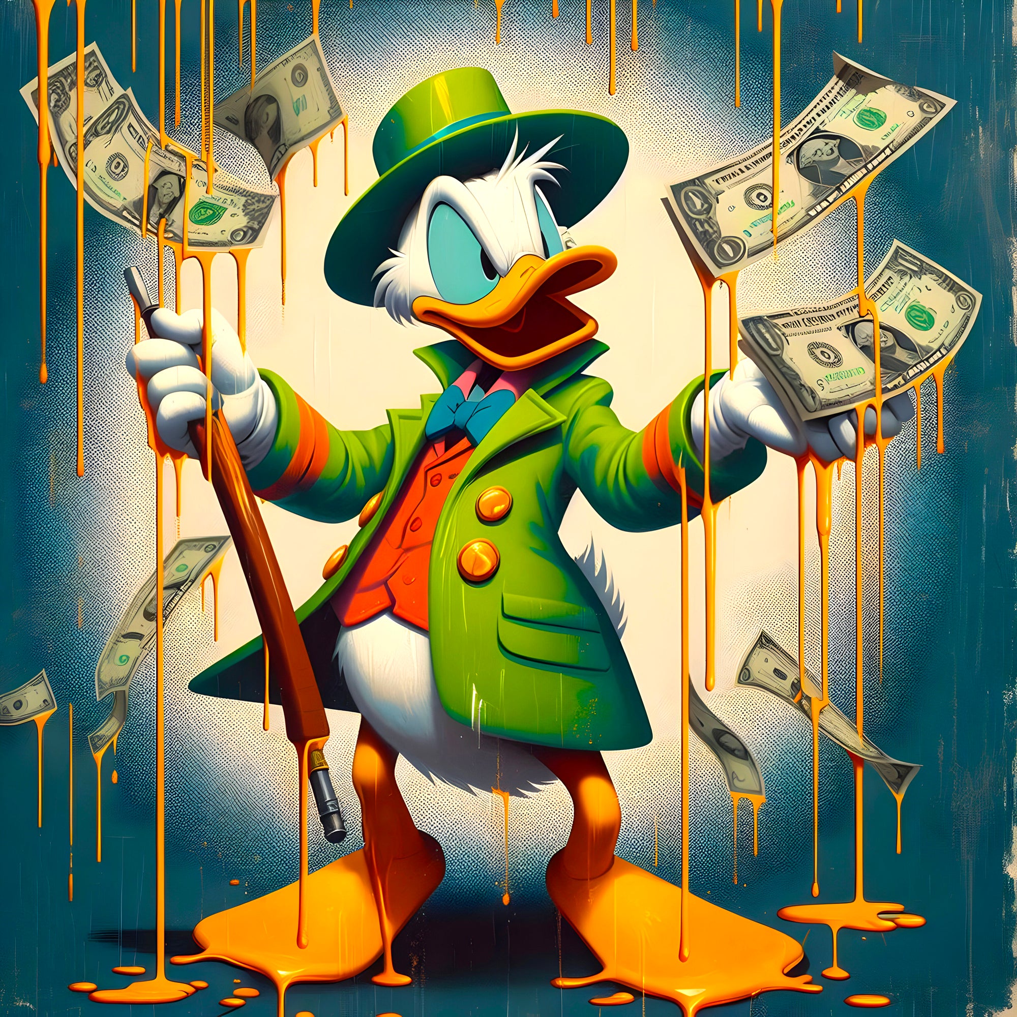 Tableau Picsou Fortune – Décoration Murale Moderne - Fabulartz.fr