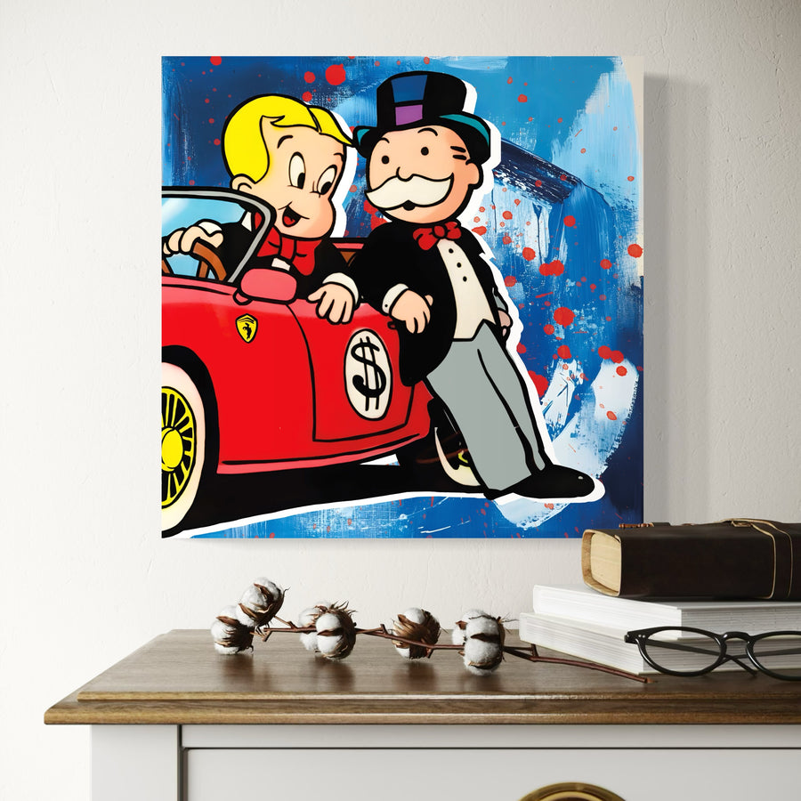 Tableau Monopoly et Richie Rich – Décoration Murale Design