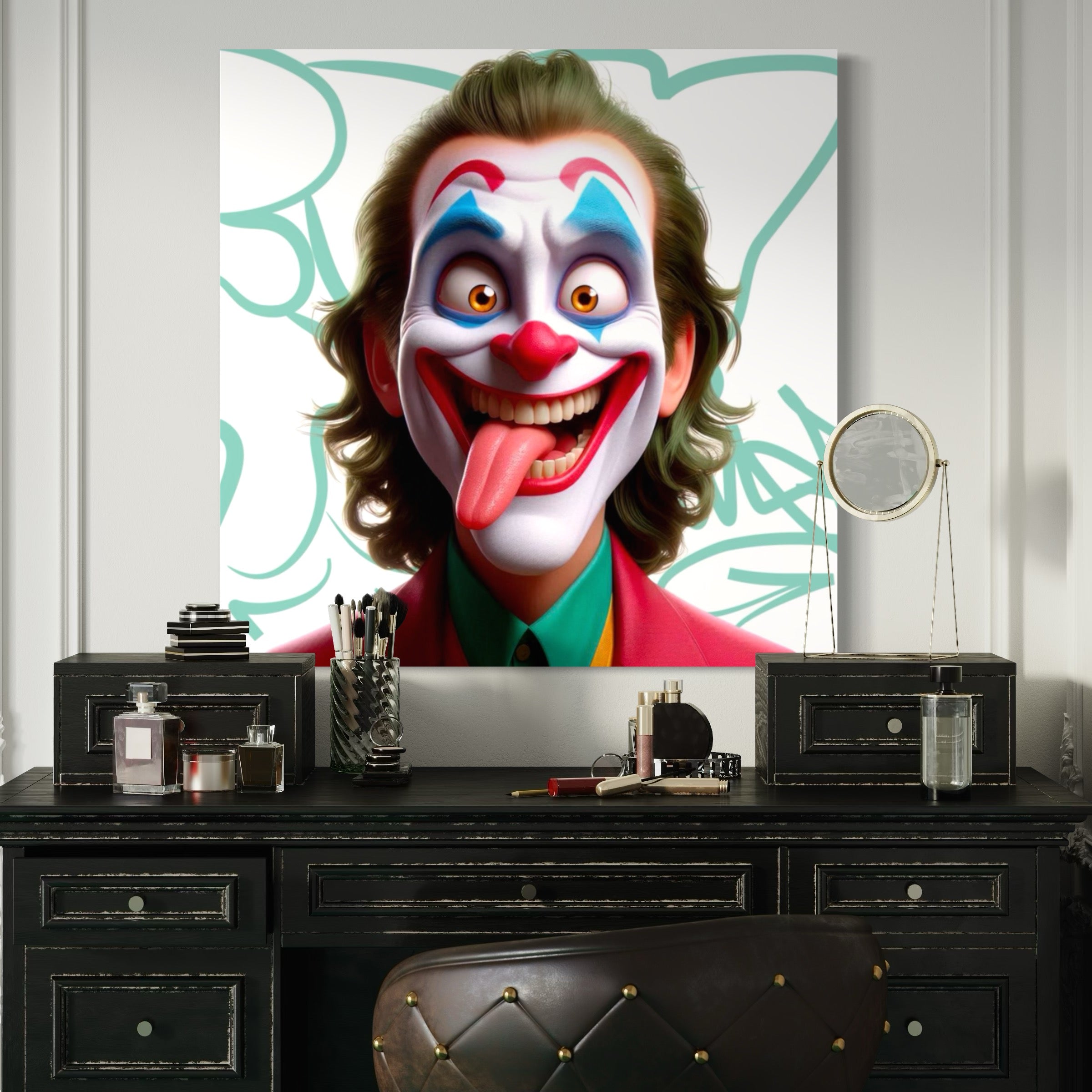 Tableau Portrait Joker Expressif - Déco Murale Design - Fabulartz.fr