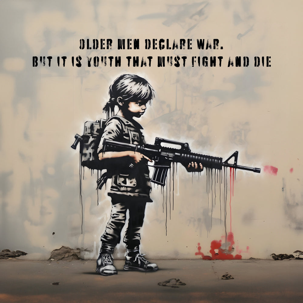 Tableau Street Art Guerre - Décoration Murale Design & Déco - Fabulartz.fr