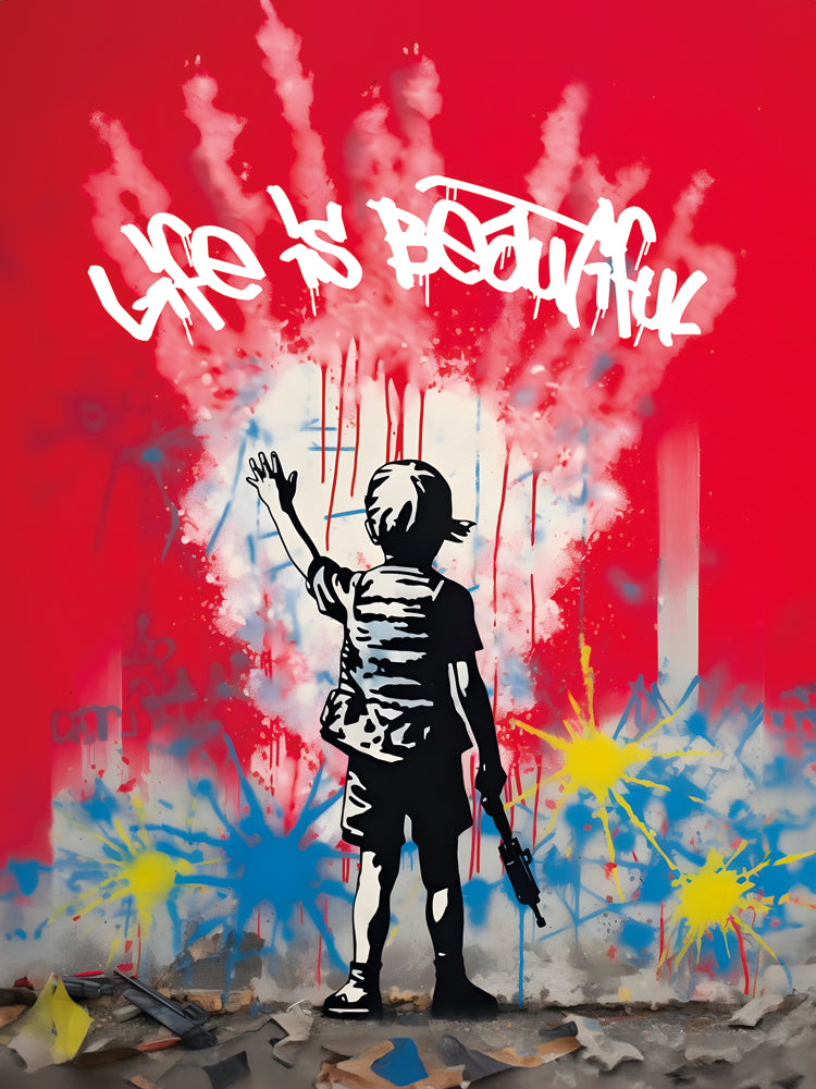 Tableau Street Art Beauté - Décoration Murale Design & Déco - Fabulartz.fr