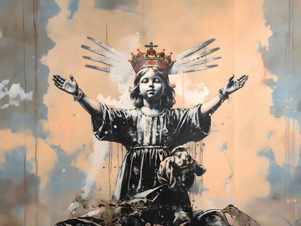 Tableau Street Art Ange - Décoration Murale Design & Déco - Fabulartz.fr