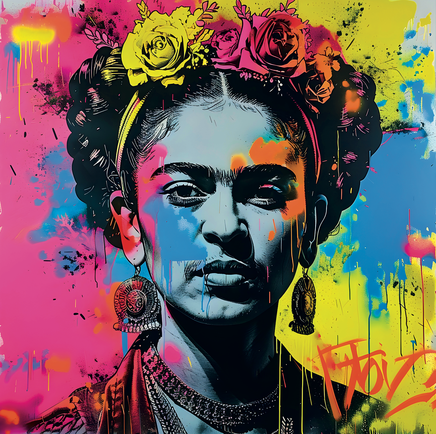 Tableau Frida Kahlo - Cadre Déco & Décoration Murale Design - Fabulartz.fr 