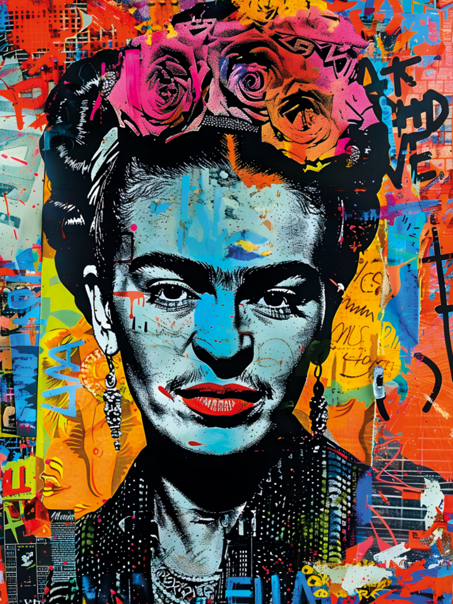 Tableau Frida Kahlo Design - Décoration Murale Moderne et Artistique