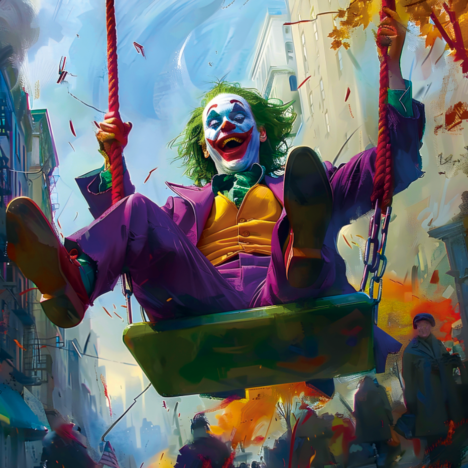 Tableau Vivant du Joker - Décoration Murale Colorée - Fabulartz.fr