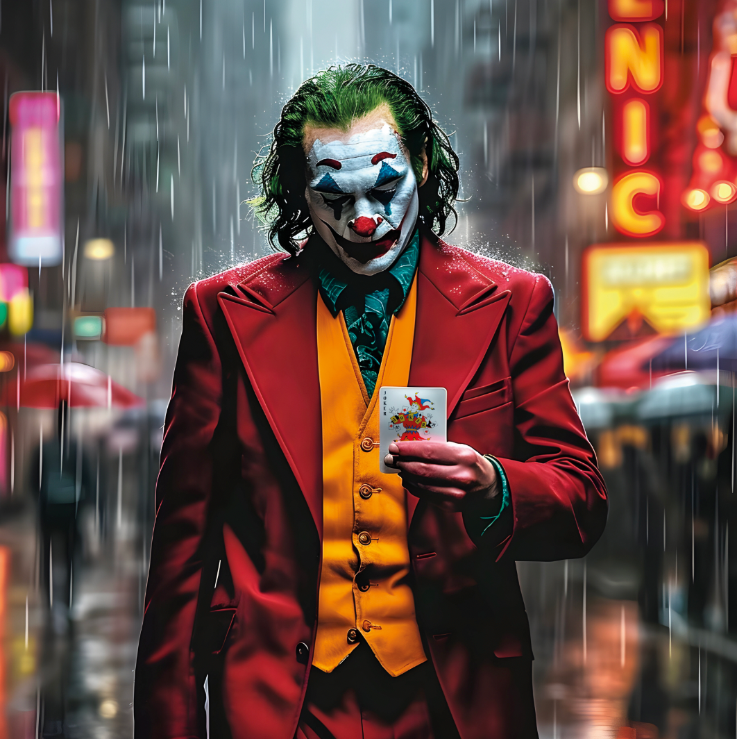 Tableau Cinématographique du Joker - Art Mural Moderne - Fabulartz.fr