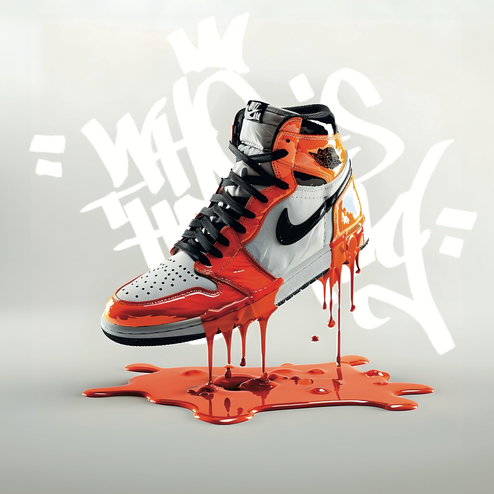 Tableau Sneakers NikeSanguines - Décoration Murale Design - Fabulartz.fr