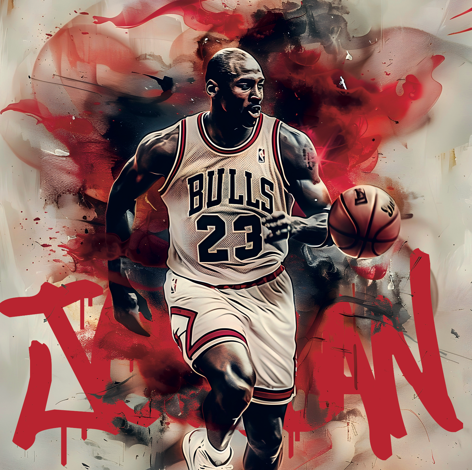 Tableau Michael Jordan Bulls - Cadre Déco Sportif - Fabulartz.fr