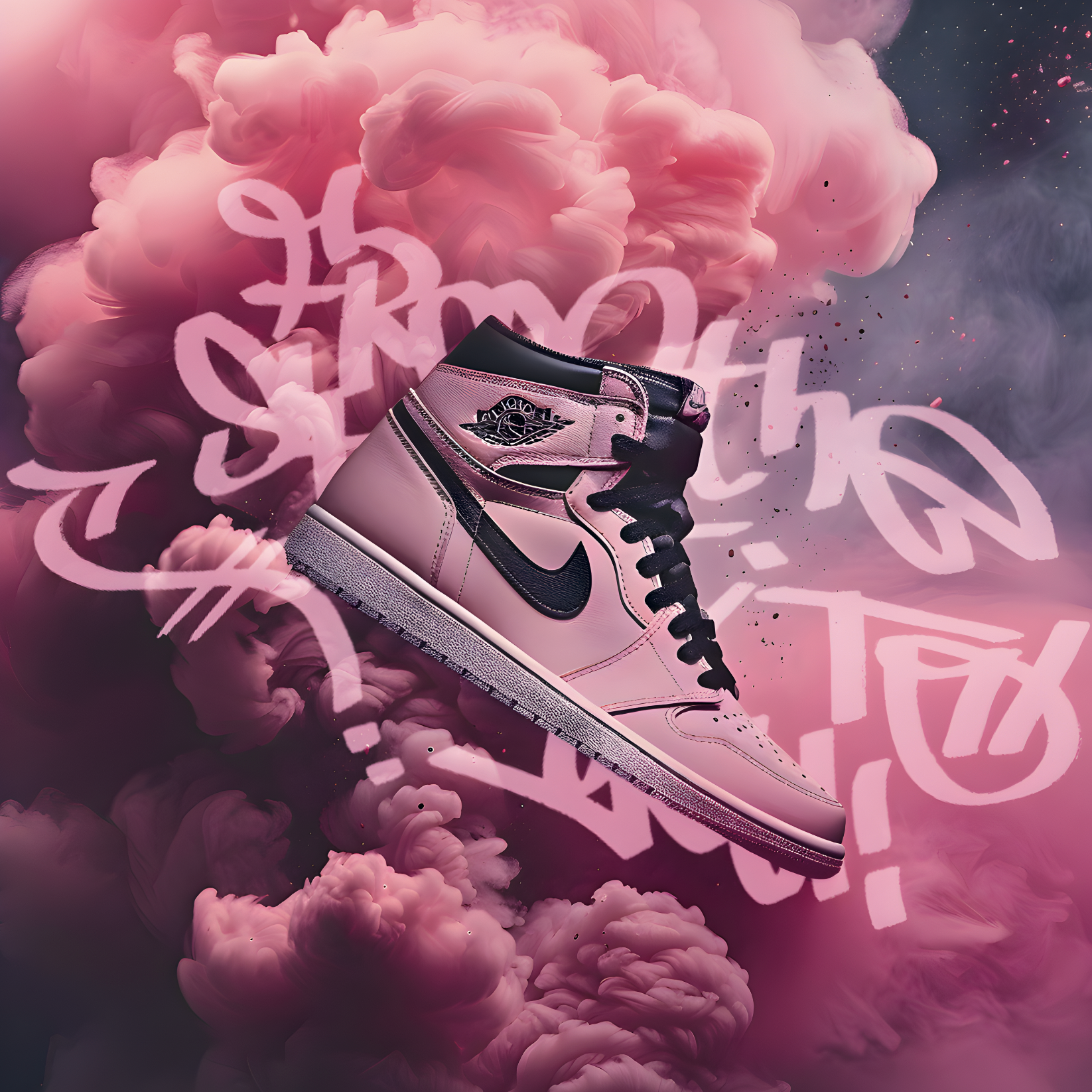 Tableau Sneakers Nike Roses - Décoration Murale Design - Fabulartz.fr