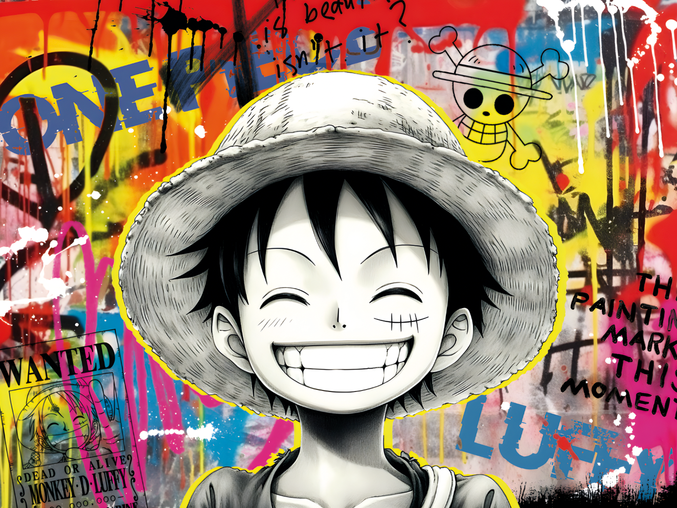 Tableau One Piece - Monkey D. Luffy - Fabulartz.fr