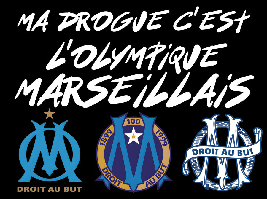 Tableau OM Ma Droge Olympique Marseillais - Cadre Mural