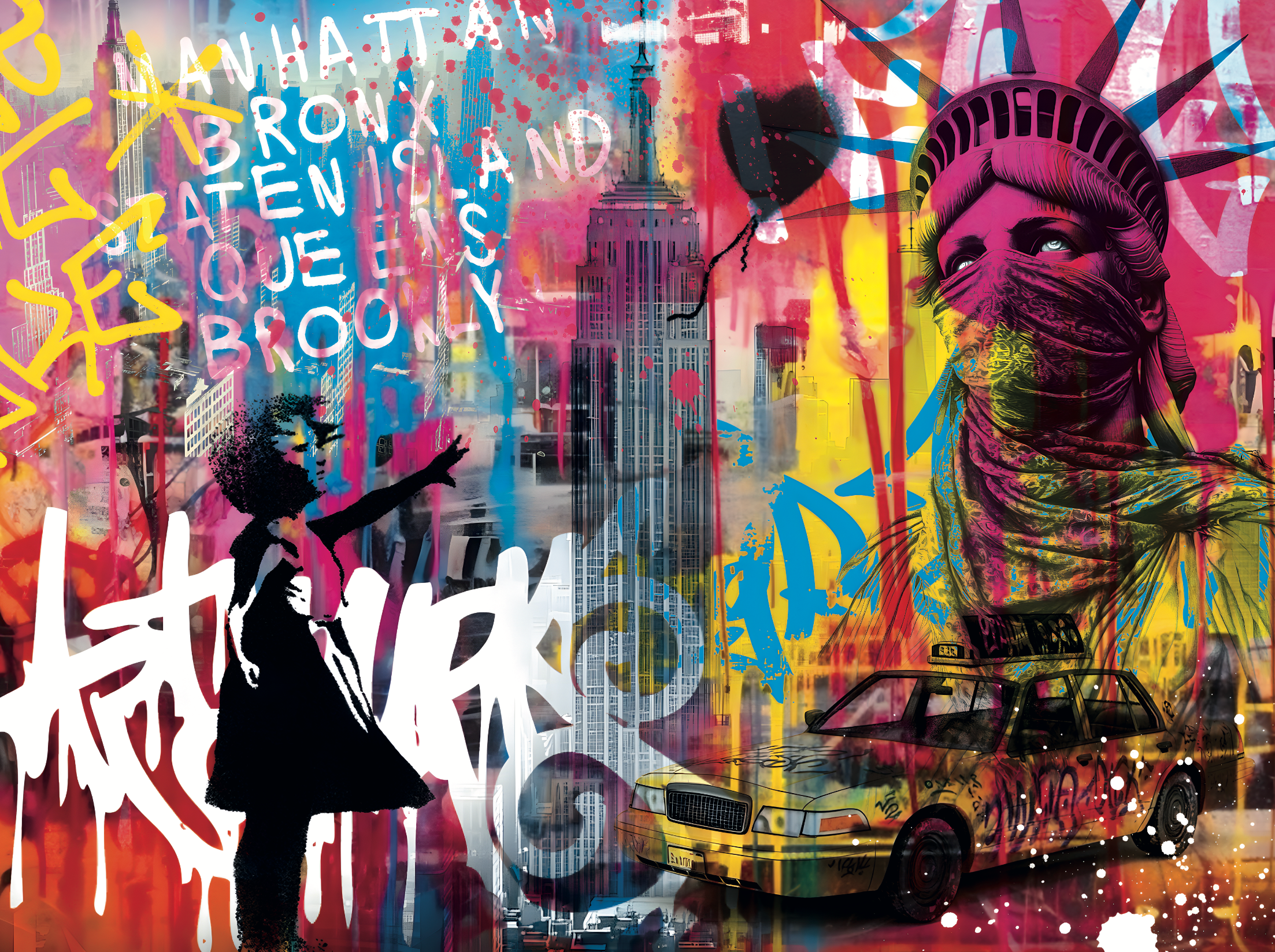 Tableau New York - Cœur de la Ville - Fabulartz.fr