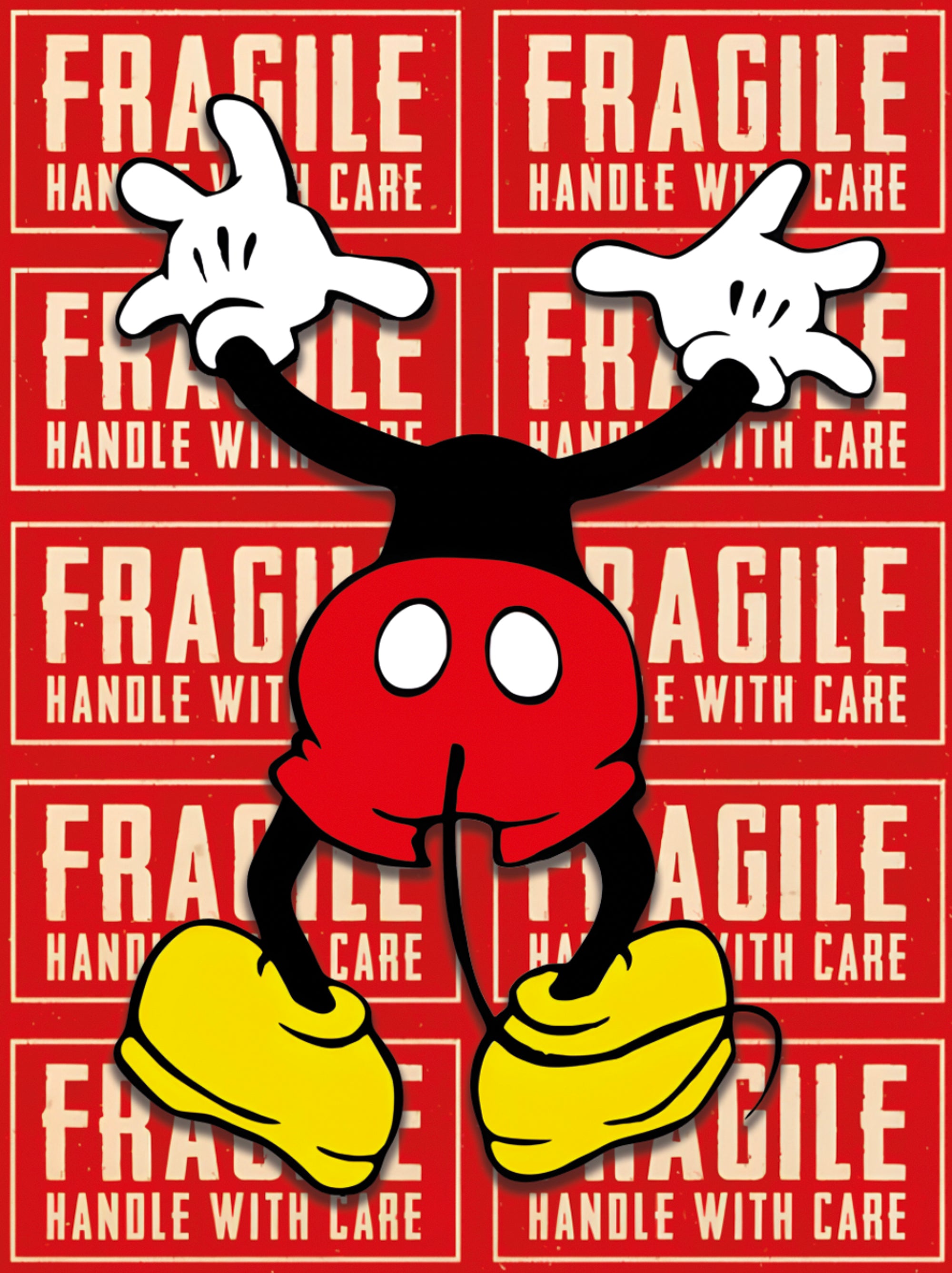 Tableau Mickey - Mickey Fragile Street Art - Fabulartz.fr