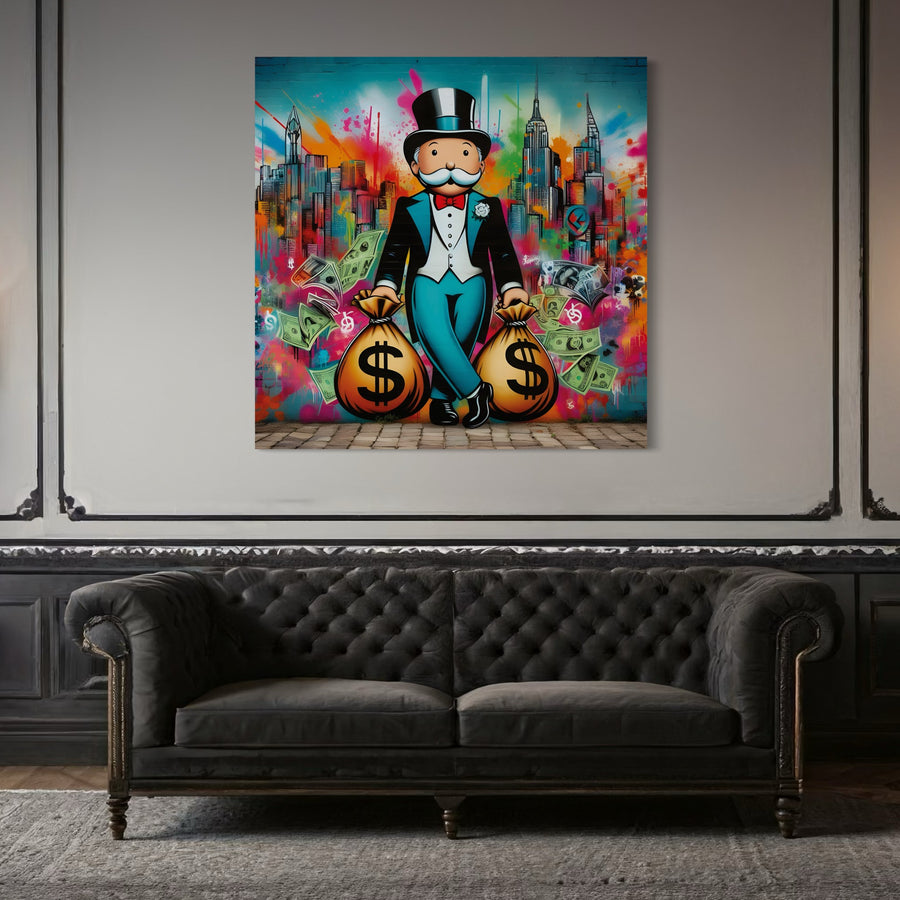 Tableau Monopoly Skyline – Décoration Murale Design