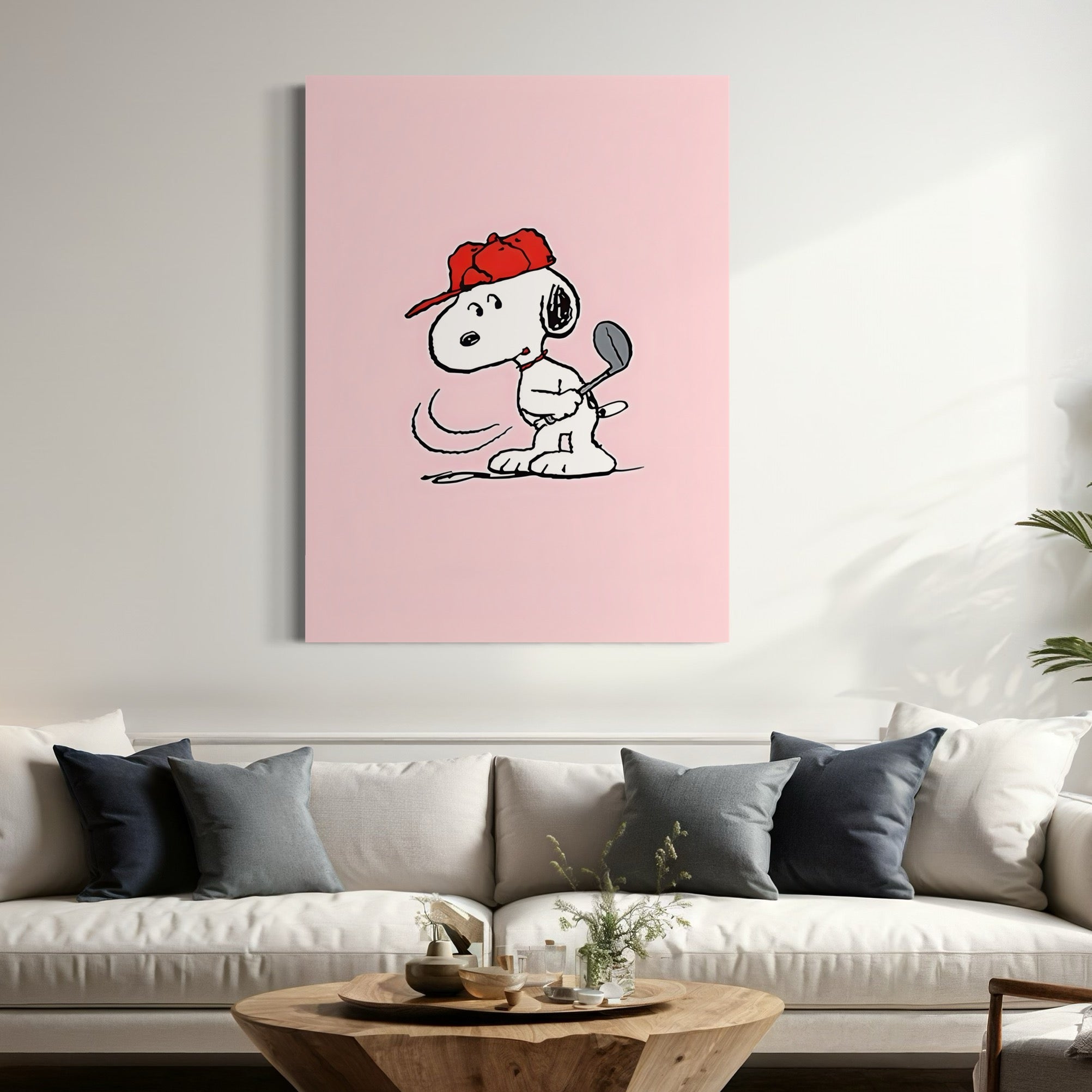 Tableau Snoopy Tennis - Cadre Déco Fun - Fabulartz.fr