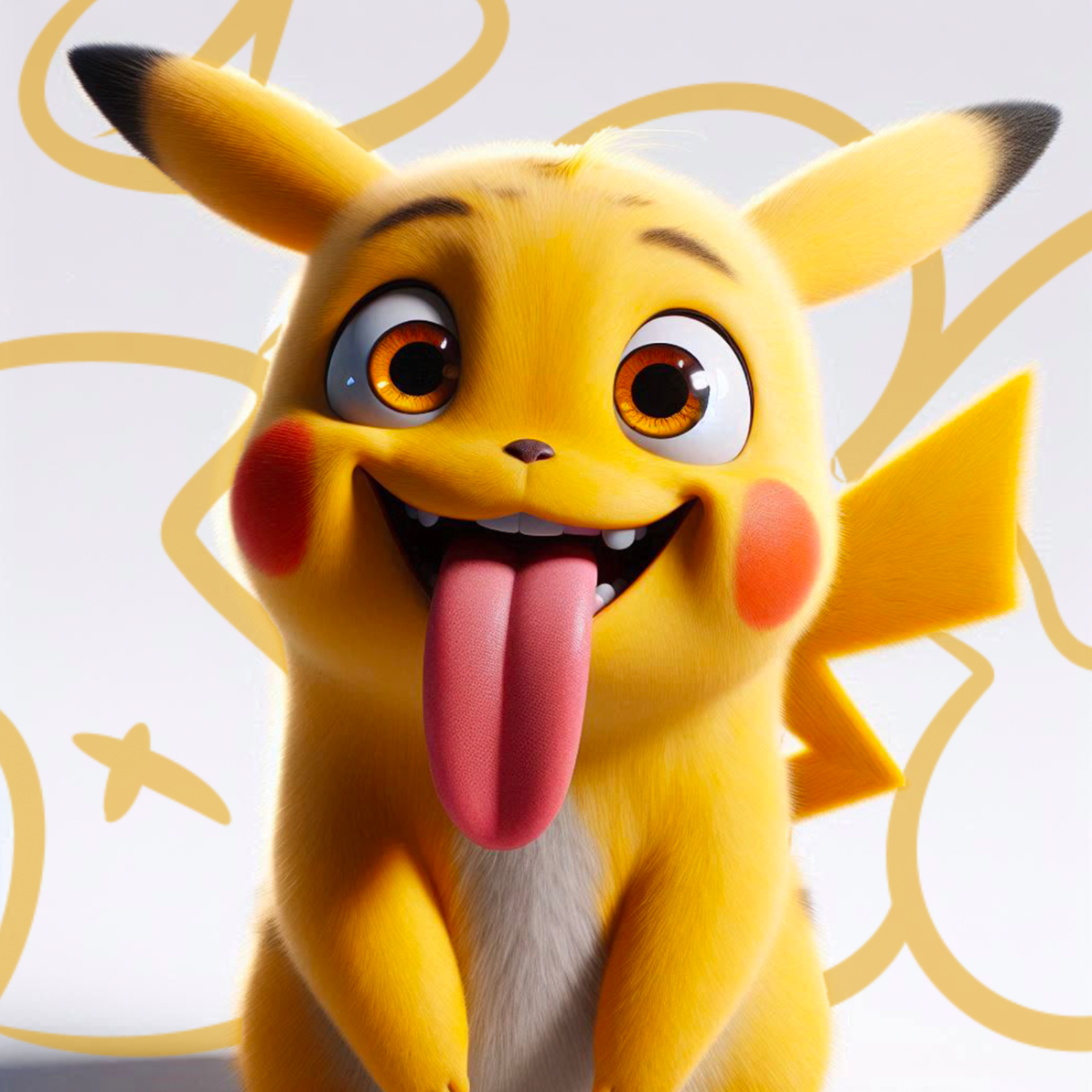 Tableau Portrait Pikachu - Cadre Mural Décoratif - Fabulartz.fr