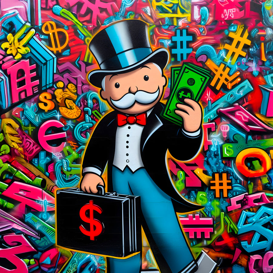 Monopoly Businessman picture - Cadre Mural Déco Design