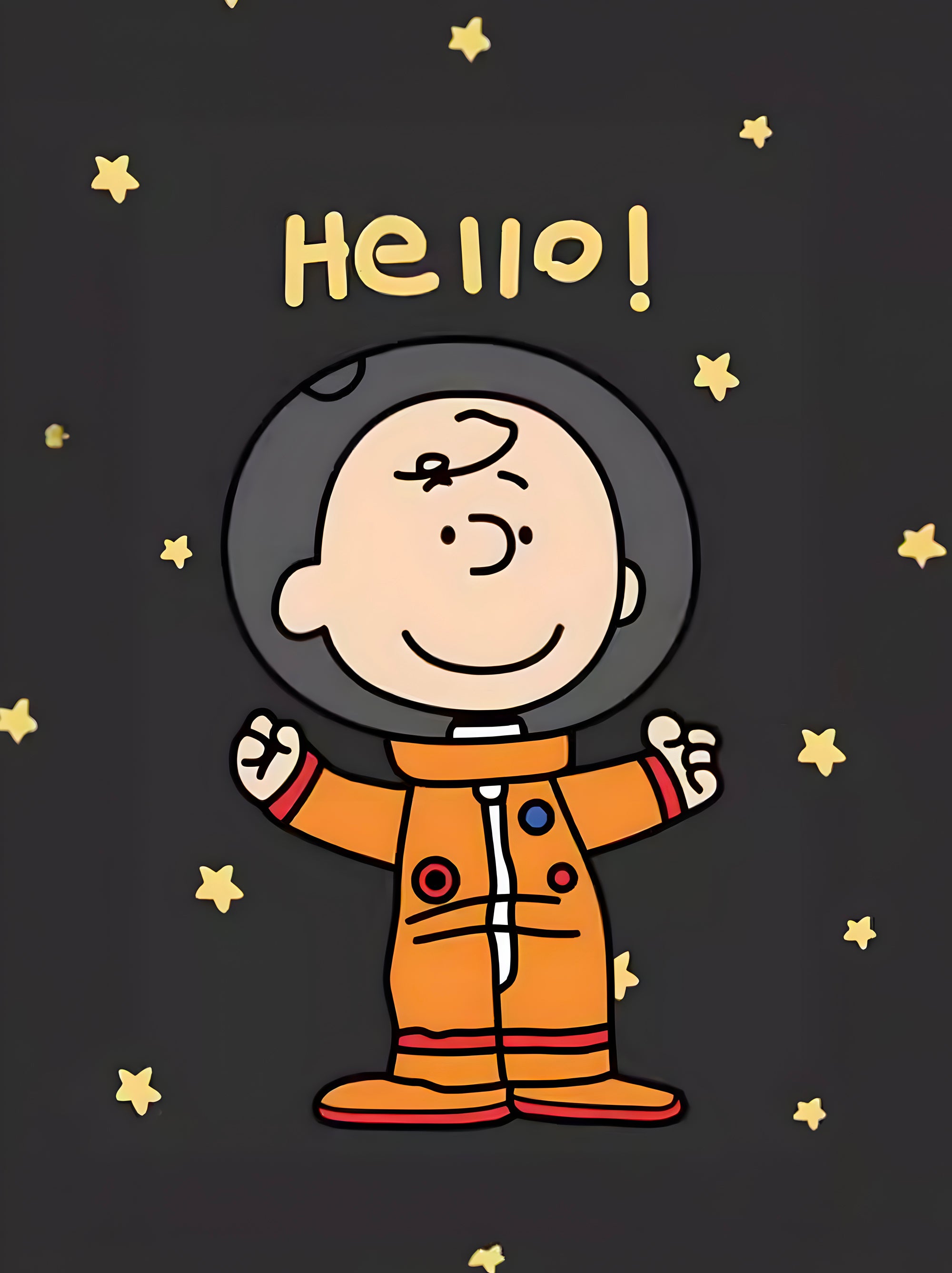 Tableau Snoopy Space Hello - Cadre Déco pour Chambre d'Enfant - Fabulartz.fr