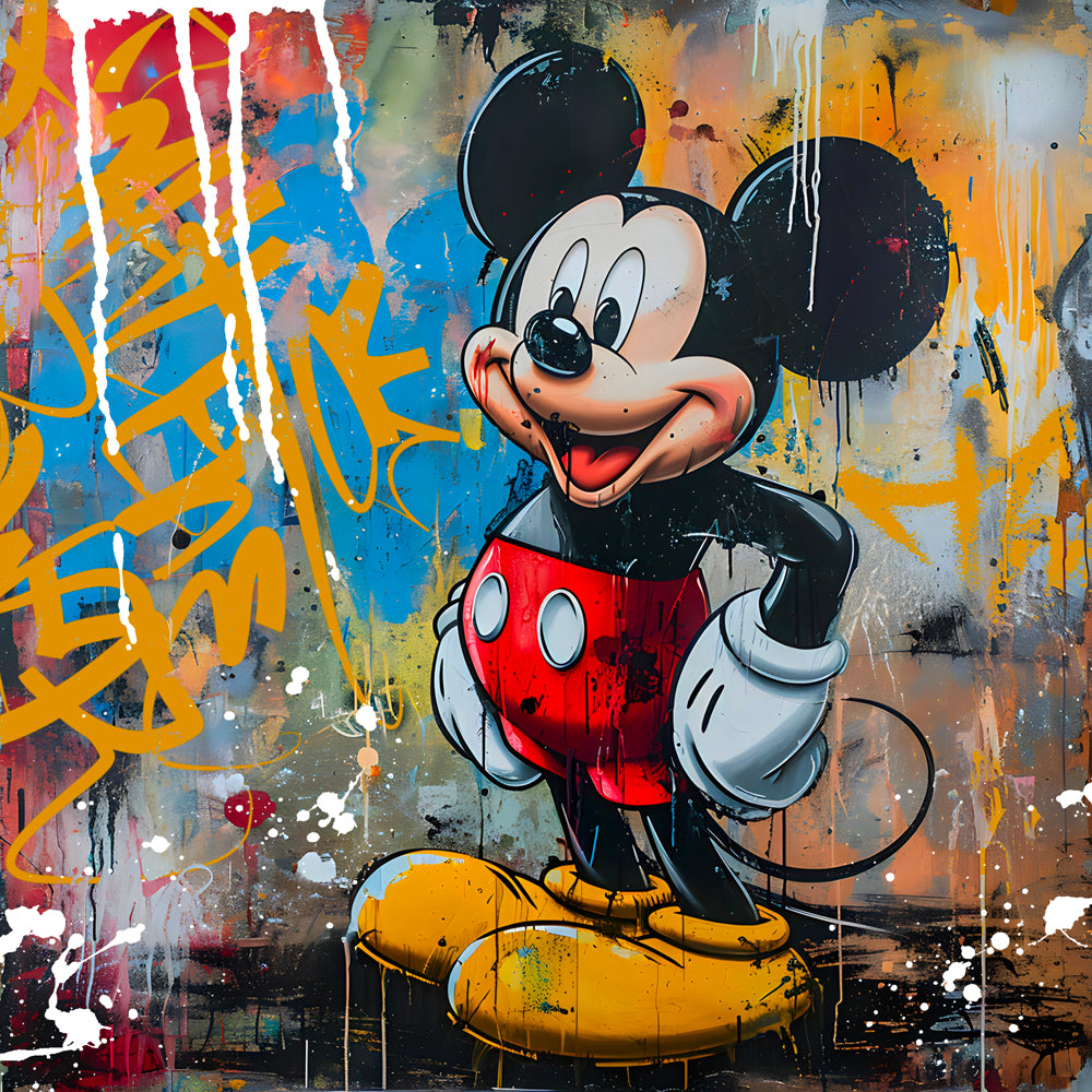 Mickey Graffiti - Tableau Pop Art - Fabulartz.fr 
