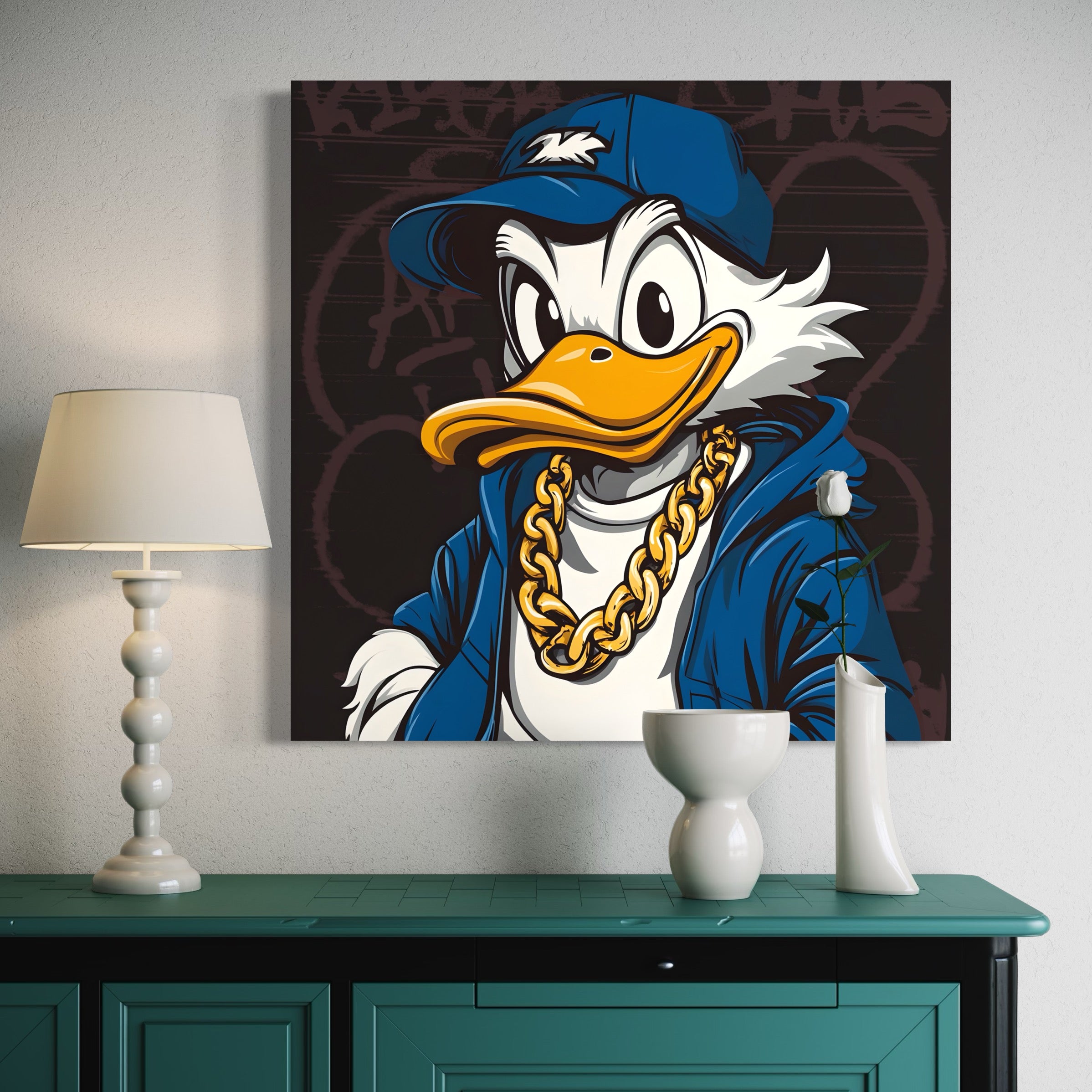 Tableau Picsou Street Style - Décoration Murale Moderne - Fabulartz.fr