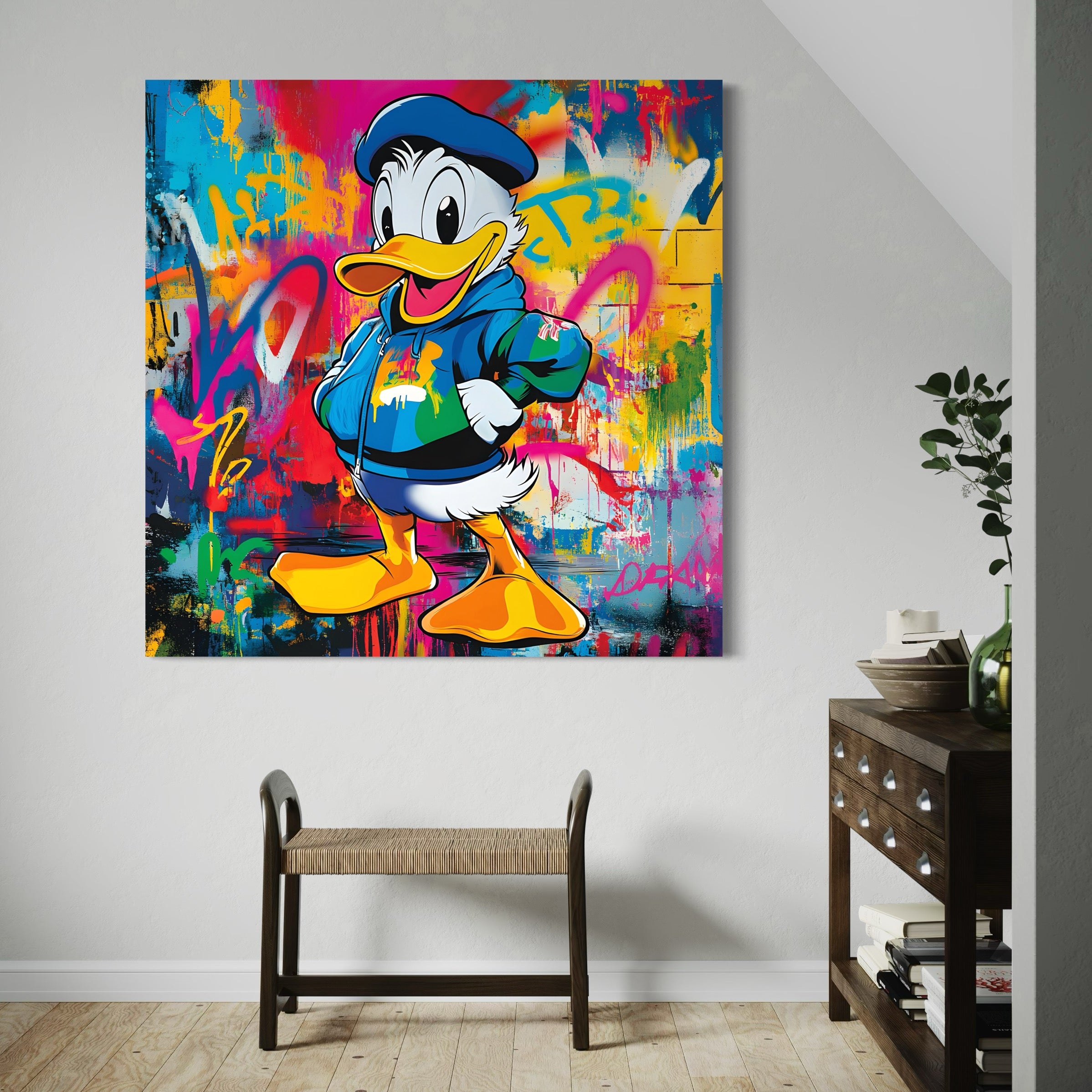 Tableau Donald Graffiti - Décoration Murale Design - Fabulartz.fr