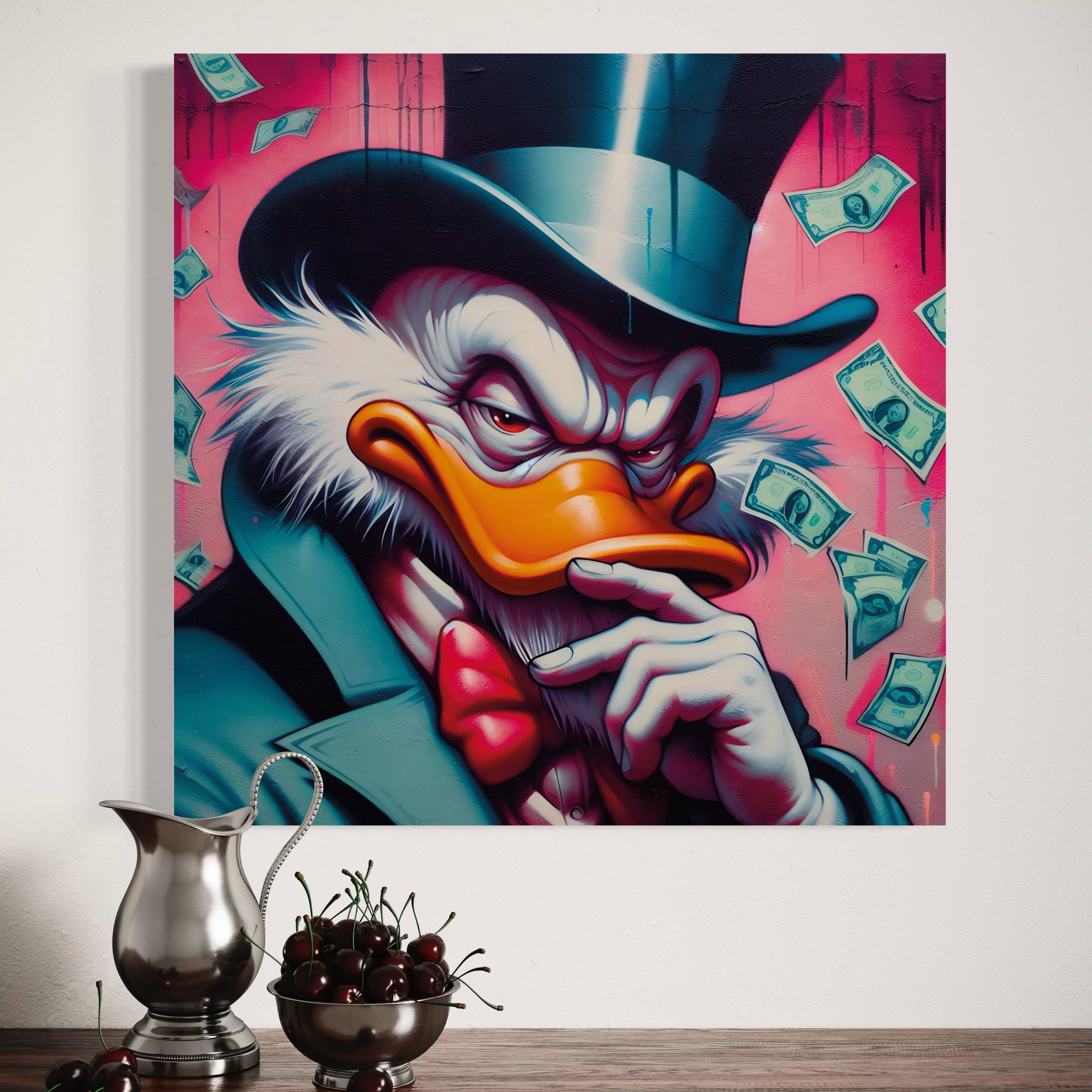 Tableau Picsou Pensif - Décoration Intérieure Moderne - Fabulartz.fr