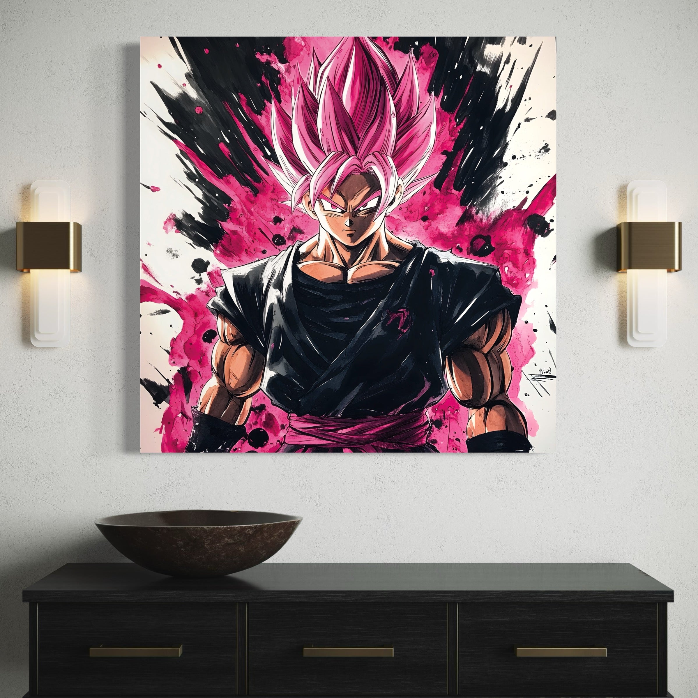 Tableau Dragon Ball Z Goku Black Rose - Déco Murale - Fabulartz.fr