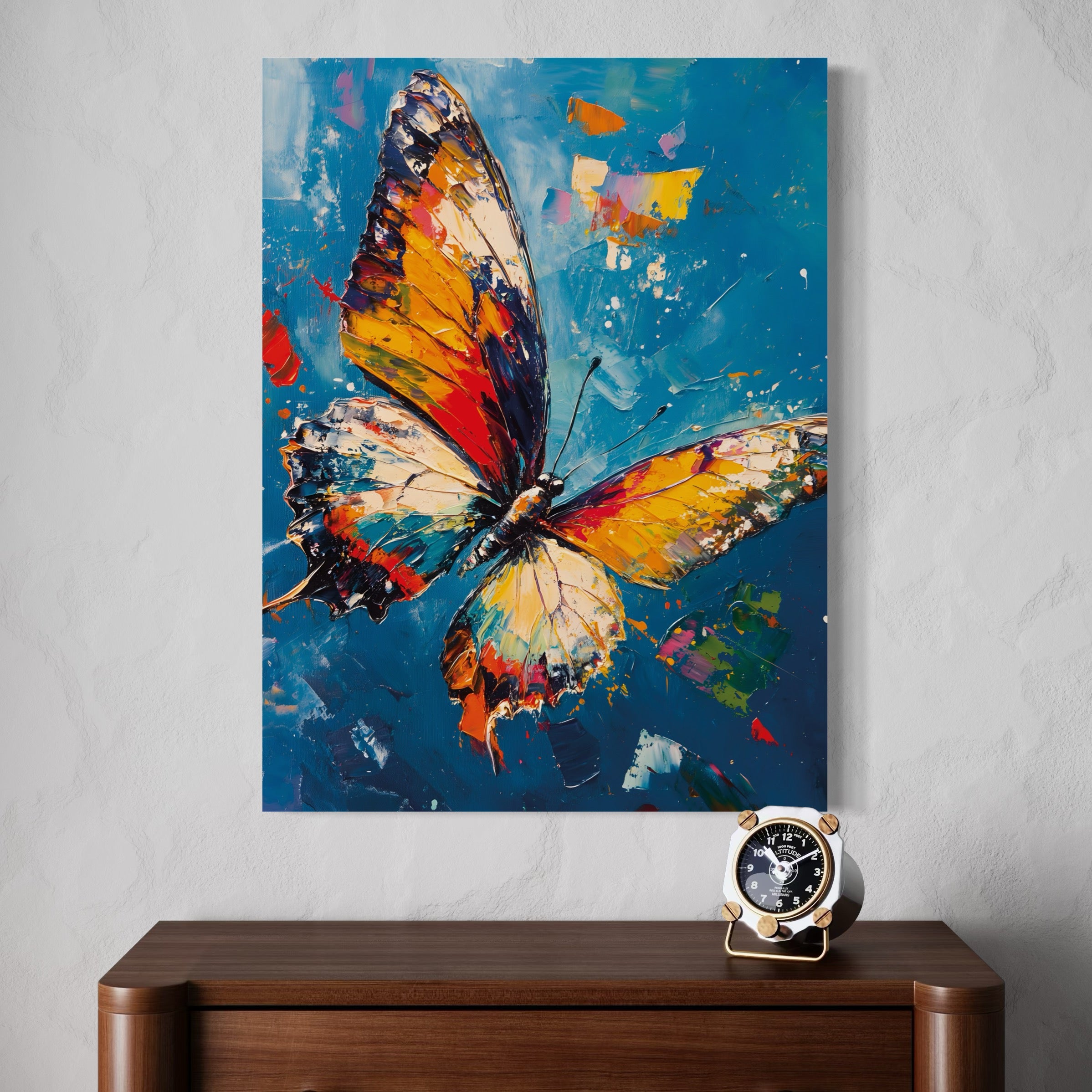 Tableau Papillon Multicolore - Décoration Murale Artistique - Fabulartz.fr