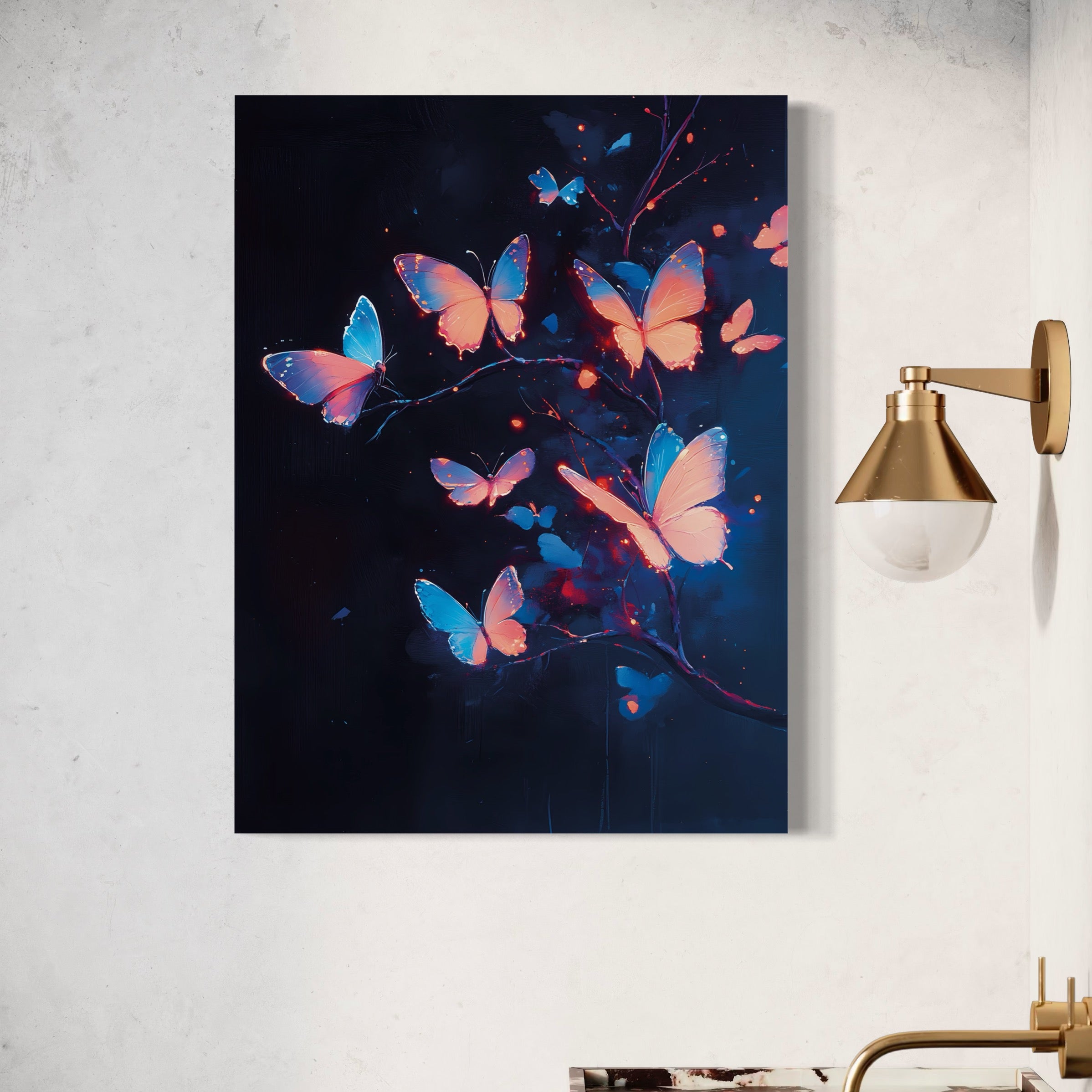 Tableau Papillons Nocturnes - Cadre Déco Moderne - Fabulartz.fr